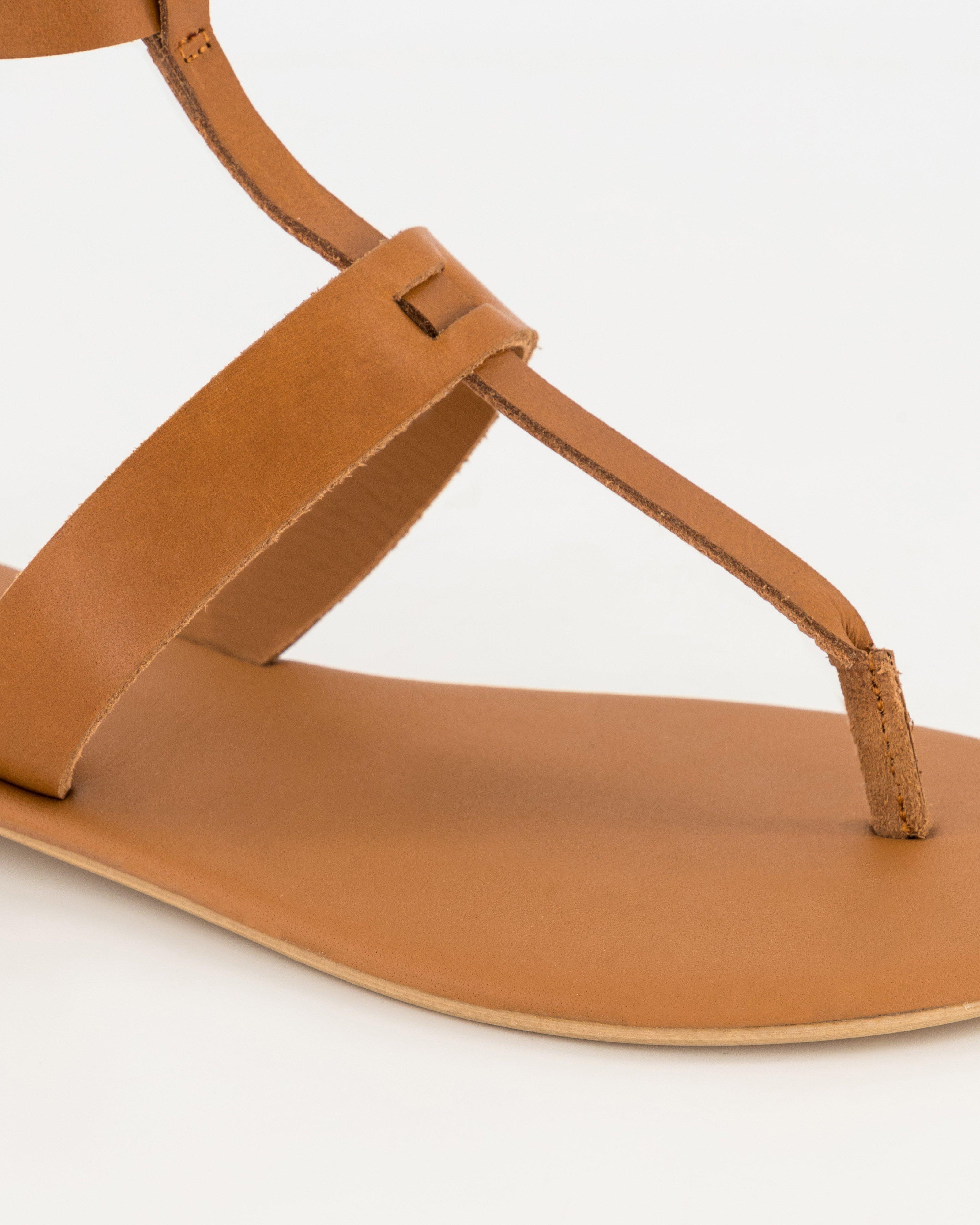 Women’s Bianka Leather Sandal  -  Tan