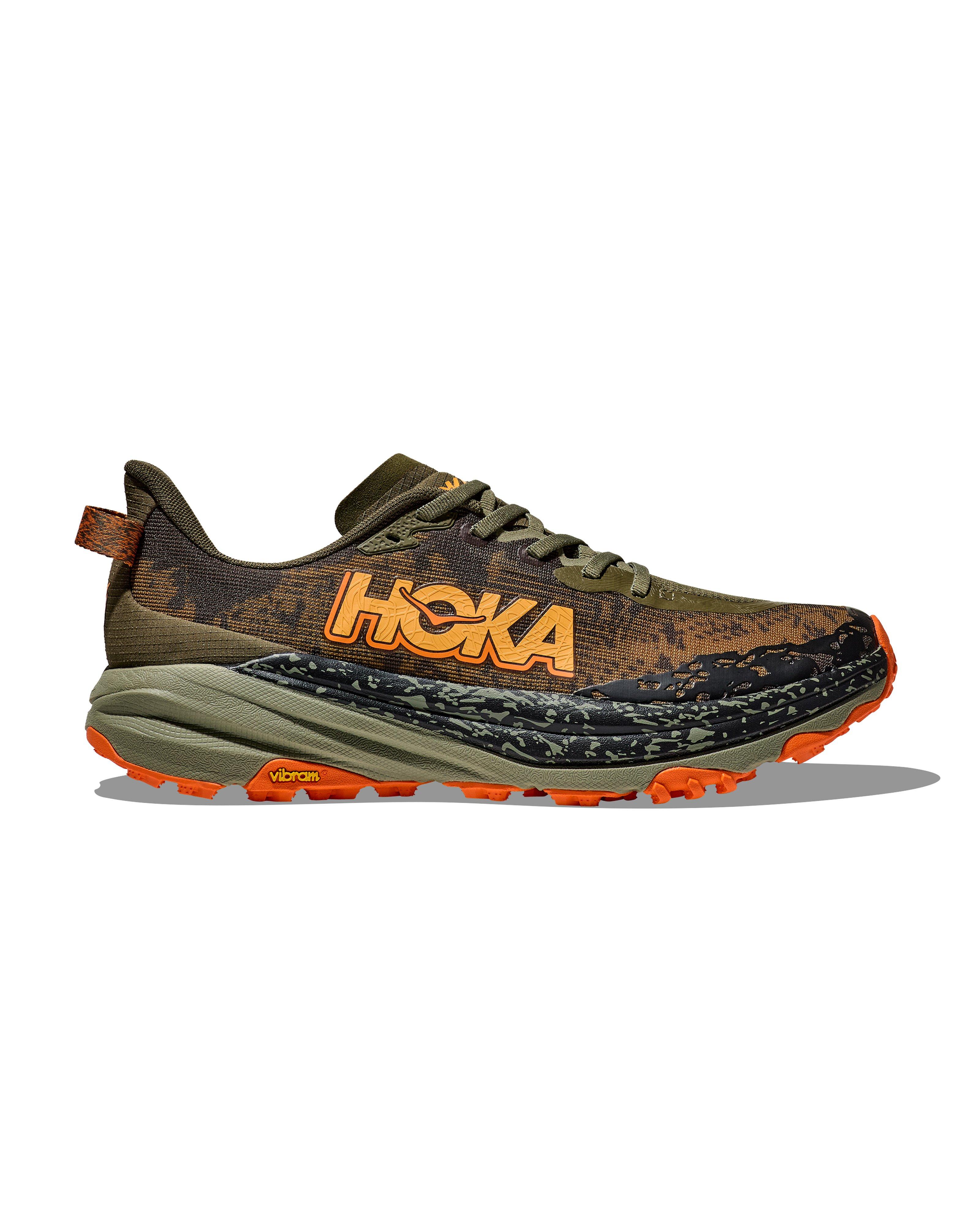 HOKA Men's Speedgoat 6 Wide Trail Running Shoes  -  Olive