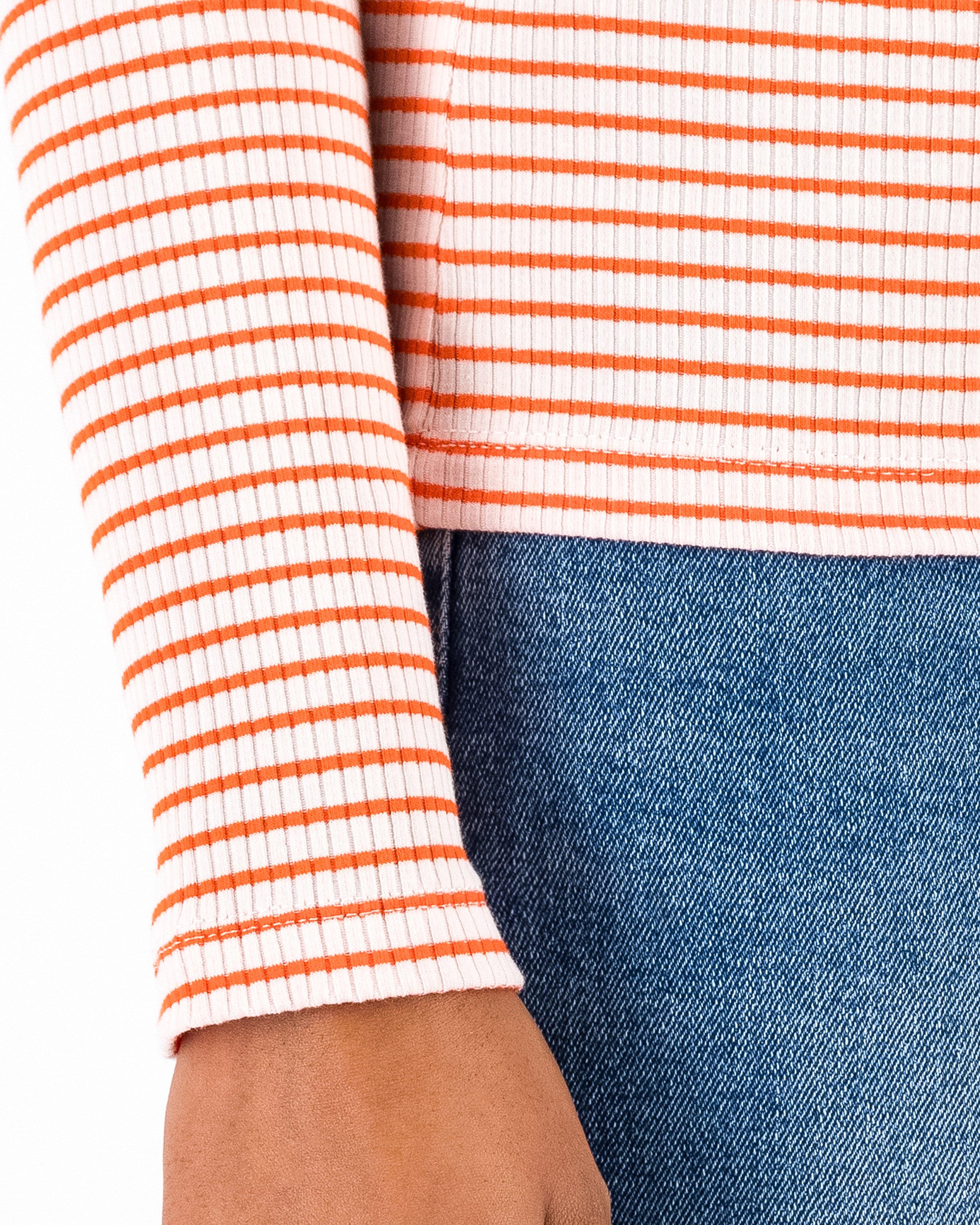 Skylar Striped Top -  Orange