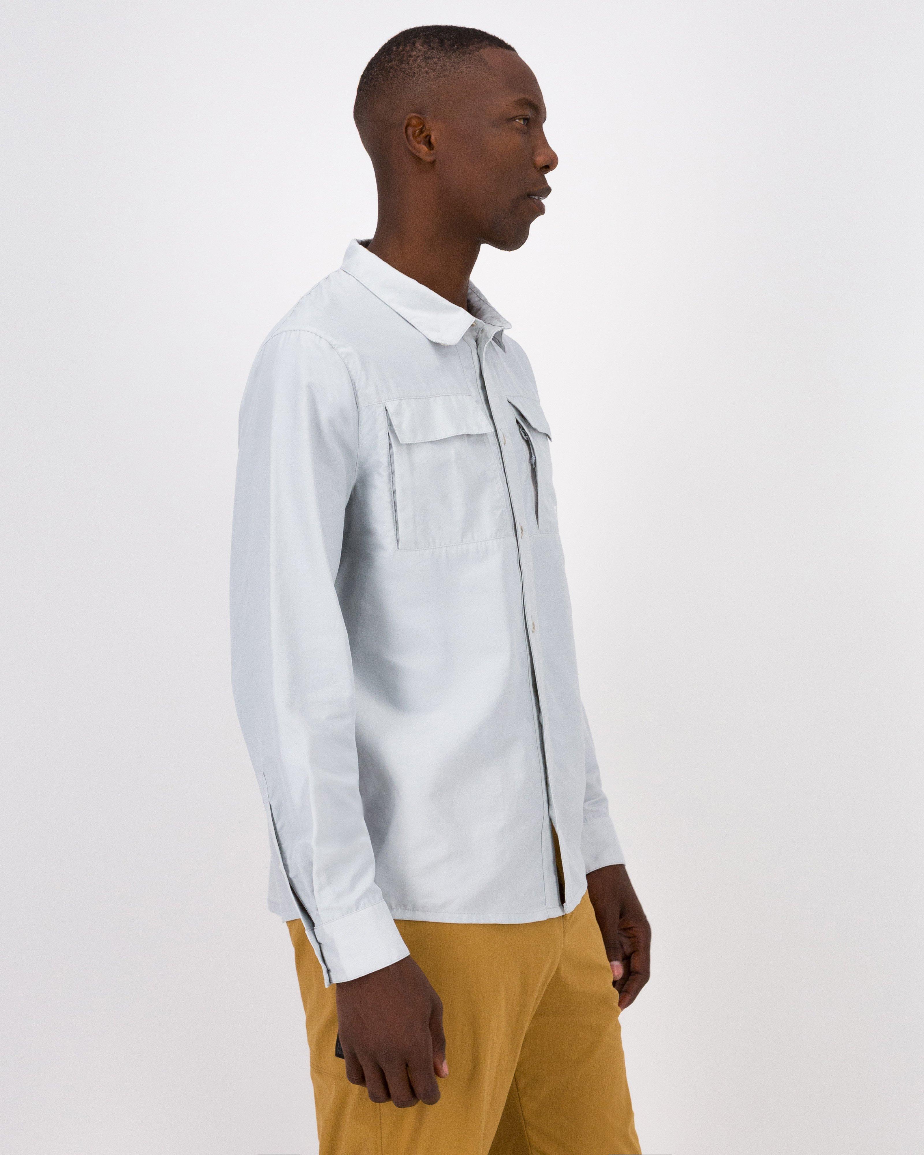 Jack Wolfskin Men's BARRIER Long Sleeve Shirt -  Grey