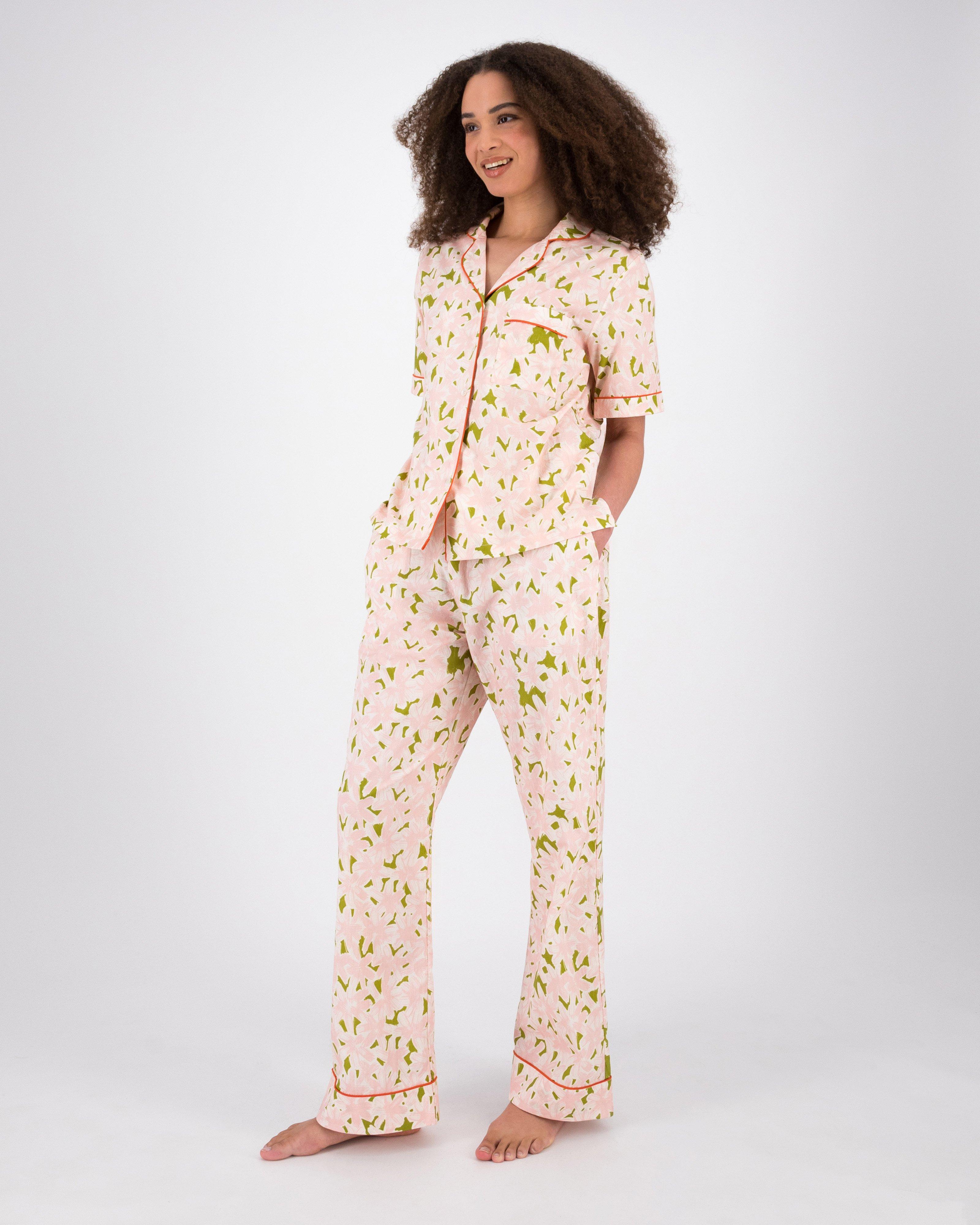 Molli Mixed Print Sleep Set -  Pink