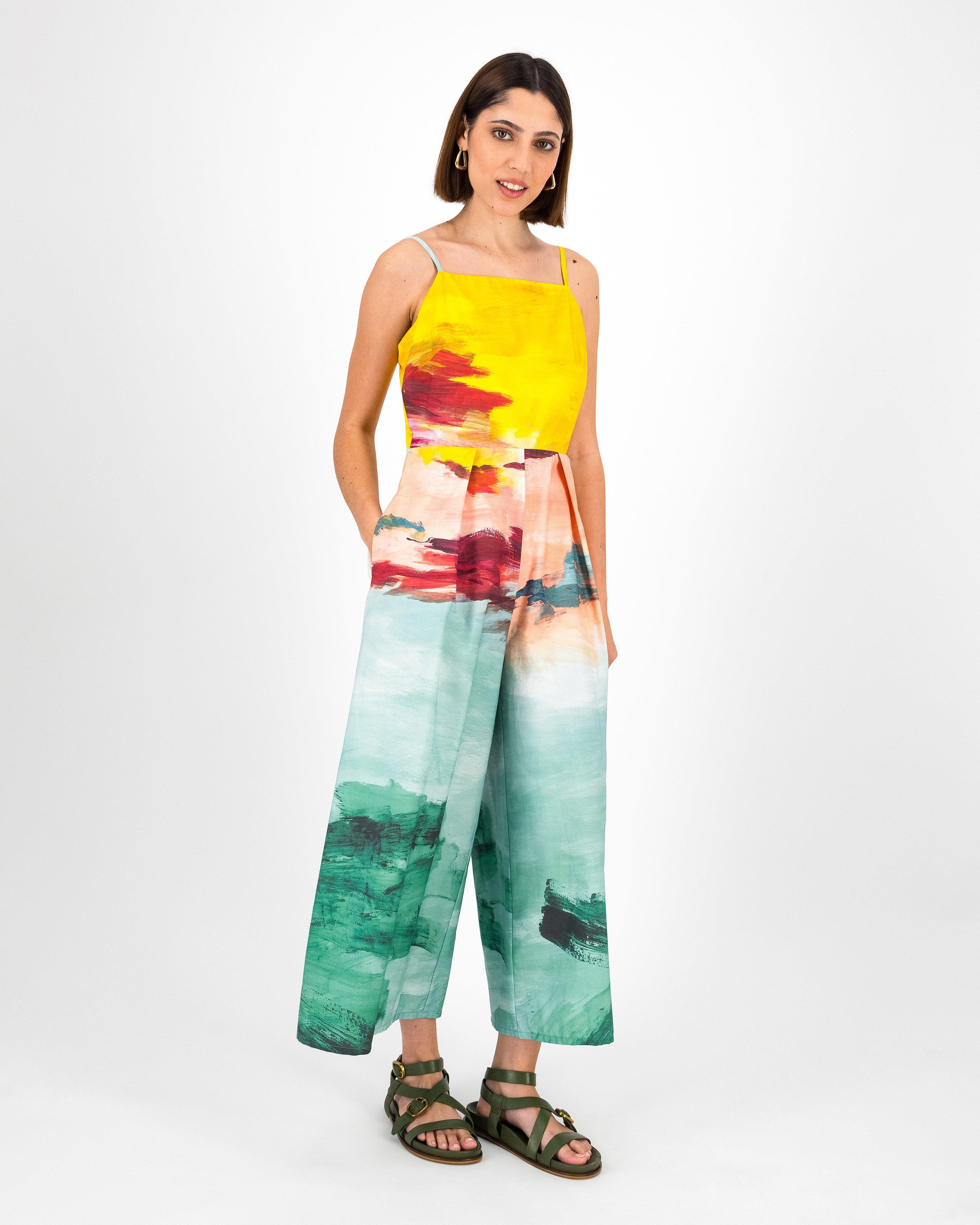 Katelynn Printed Jumpsuit Poetry Clothing Store