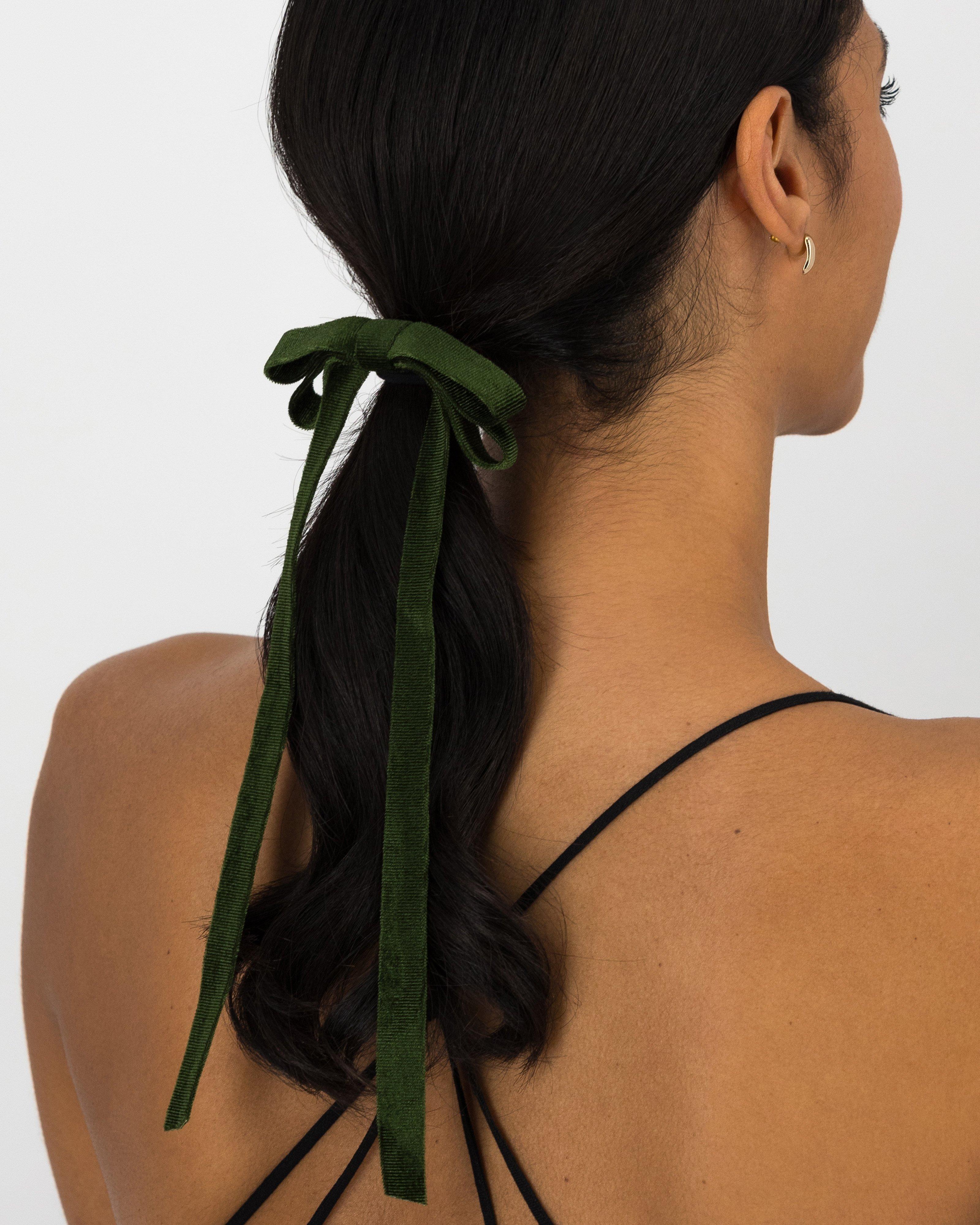 Thaciana Bow Hair Tie -  Green