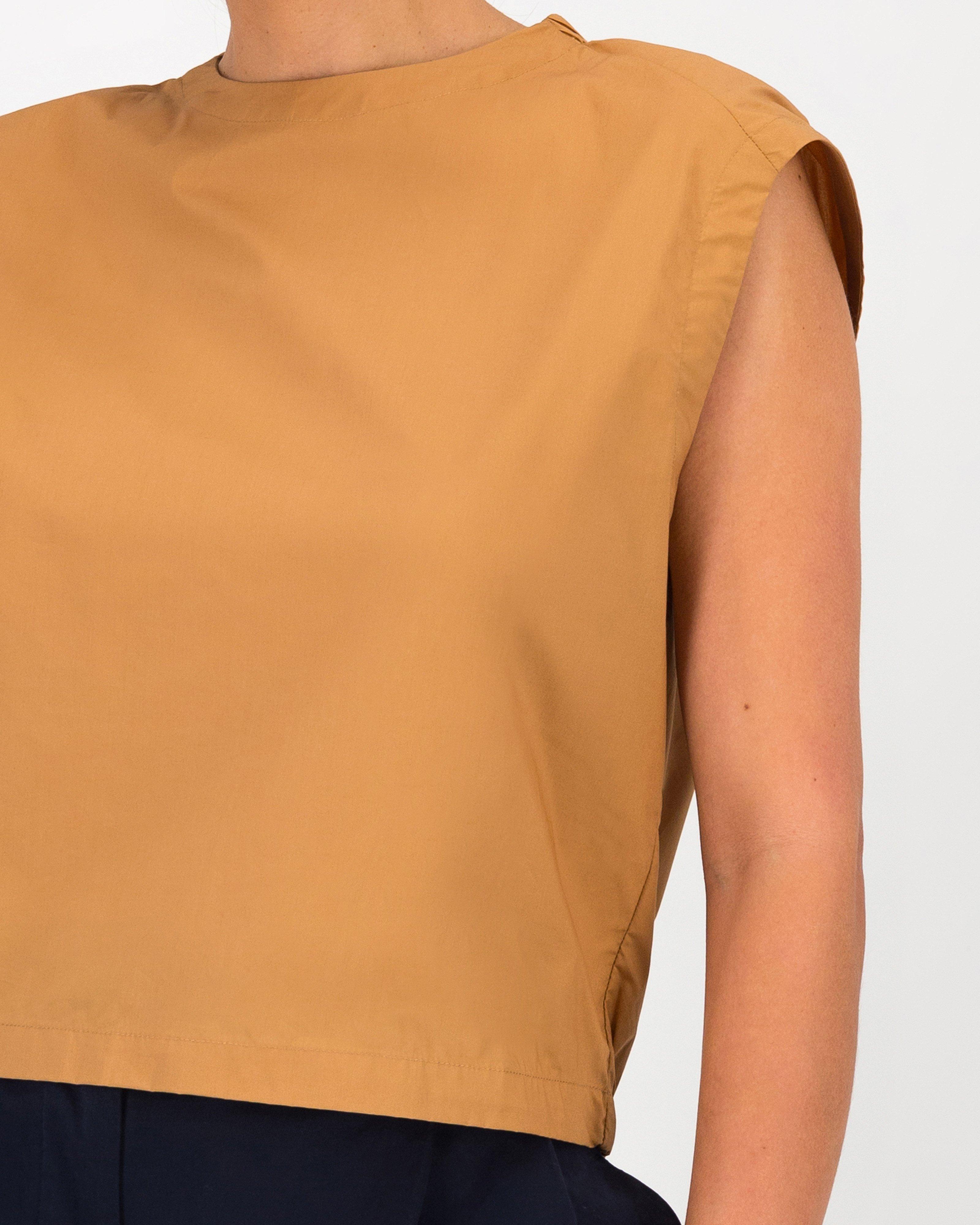 Pandora Poplin Popover -  Tan