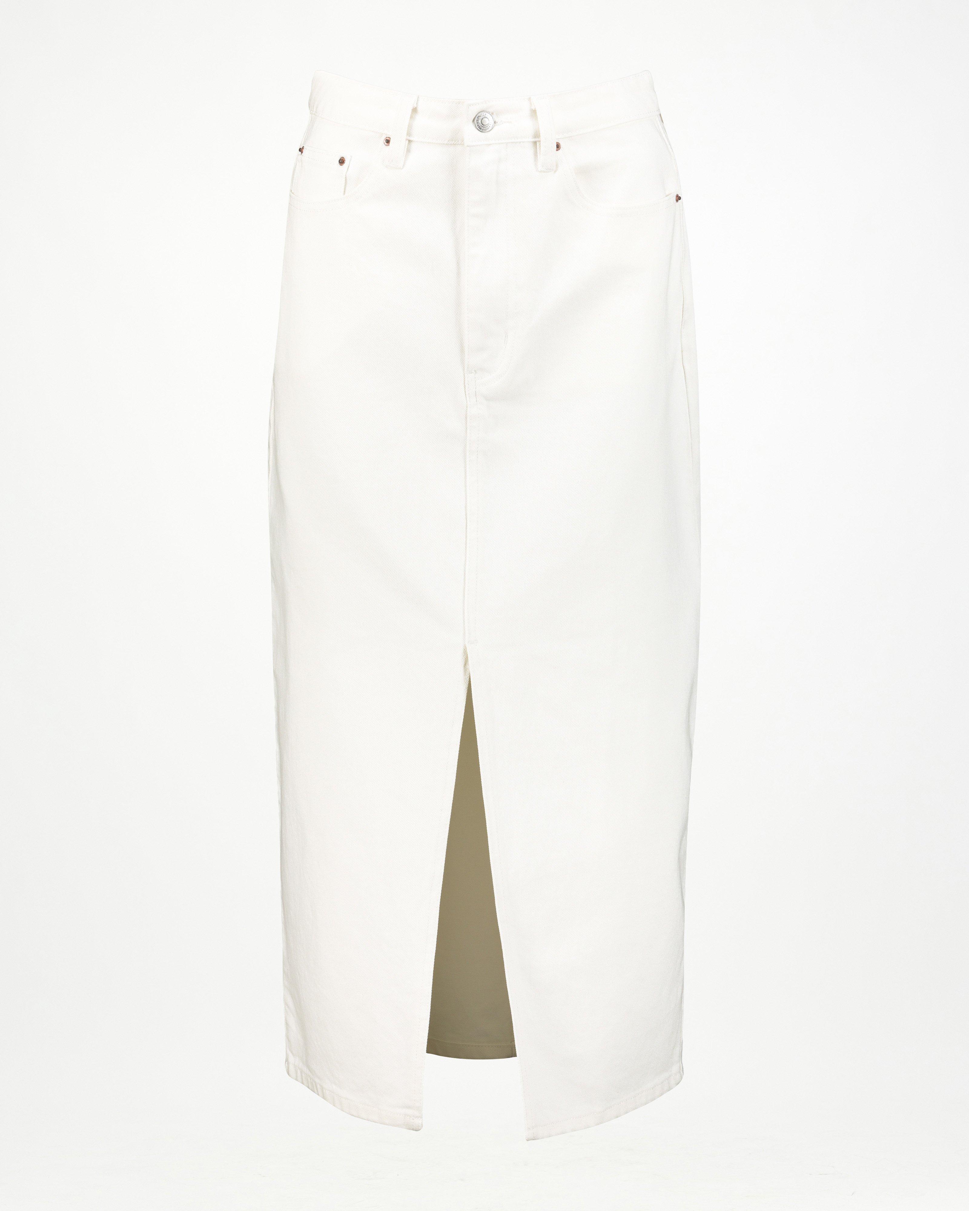 Lottie Denim Skirt -  Milk