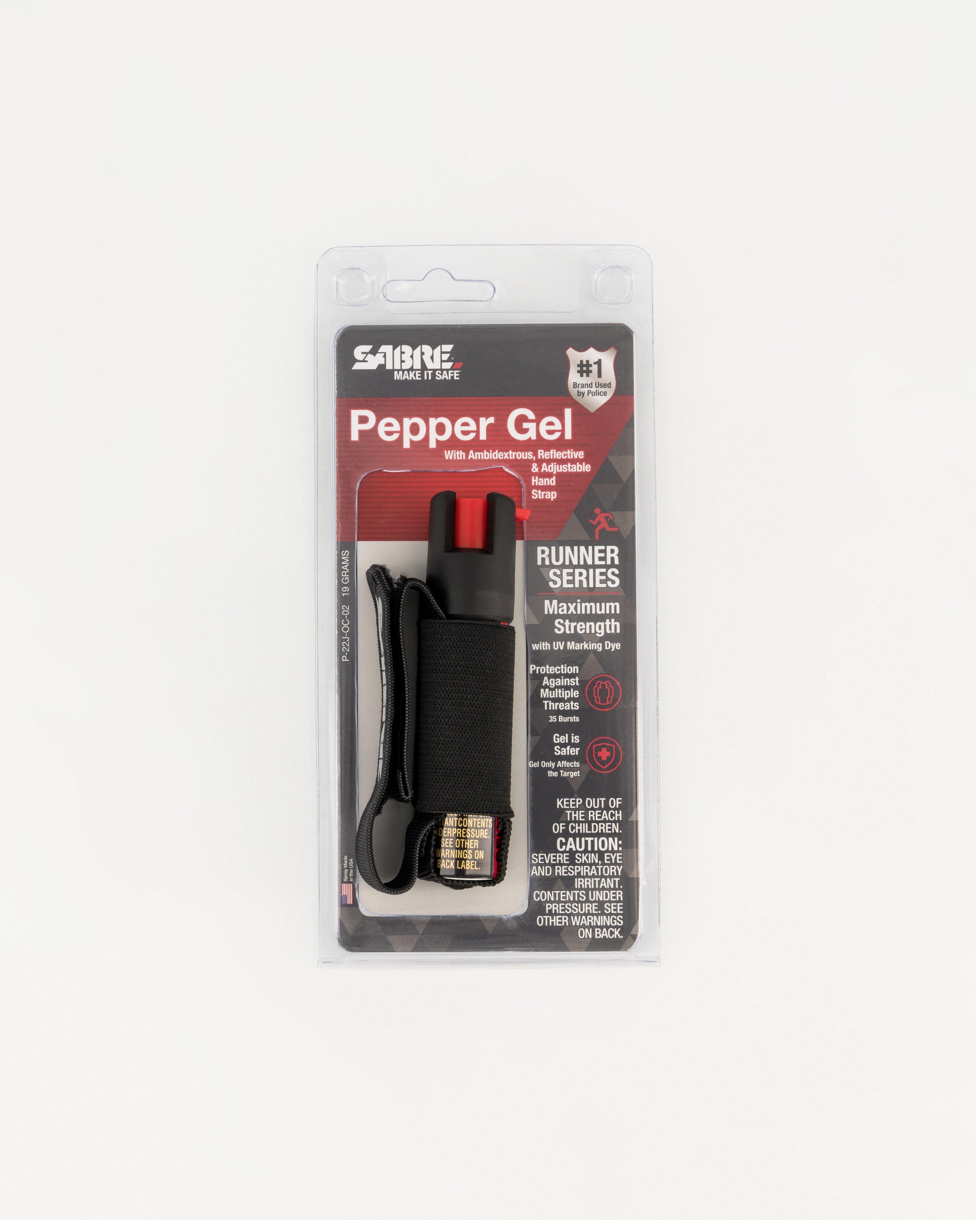 Sabre Runner Pepper Spray (Gel) -  Black