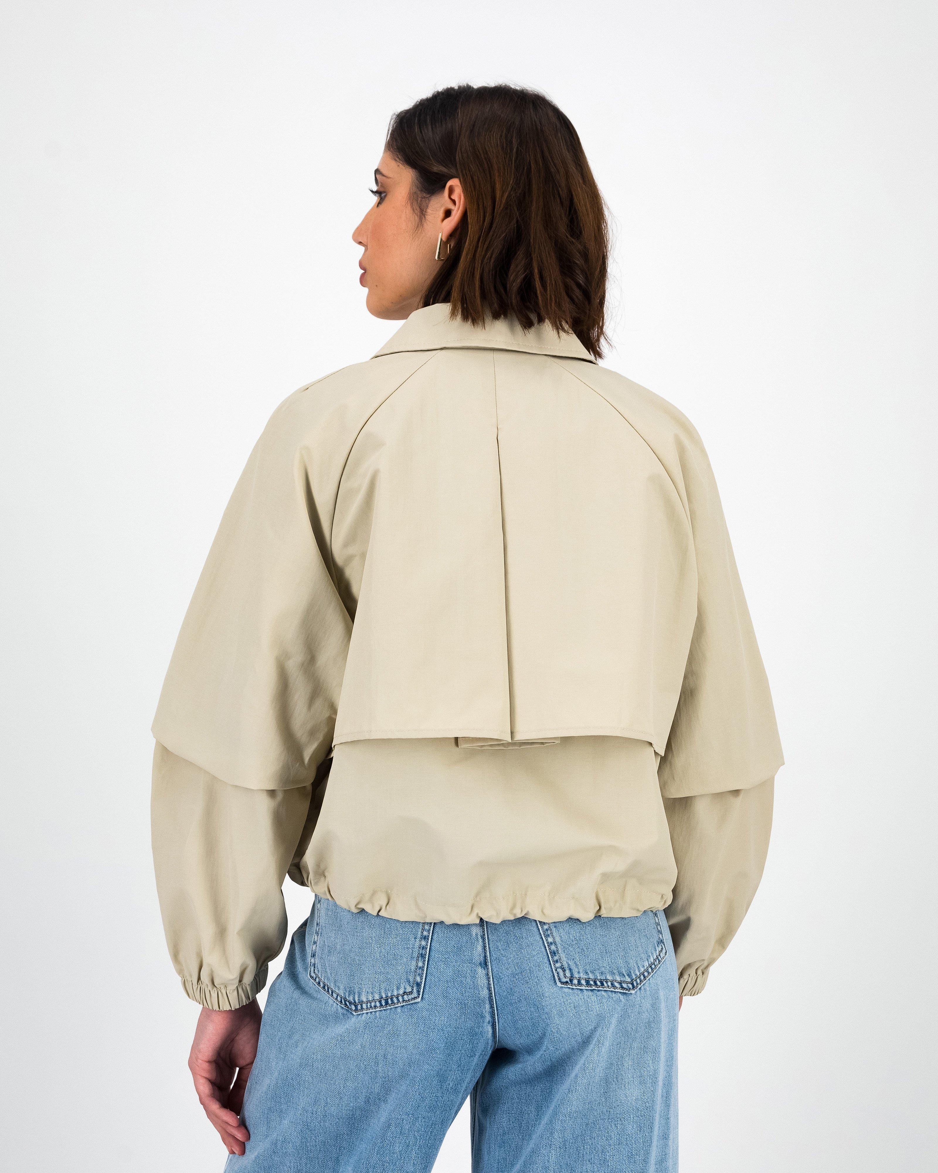 Ayla Cropped Jacket -  Stone