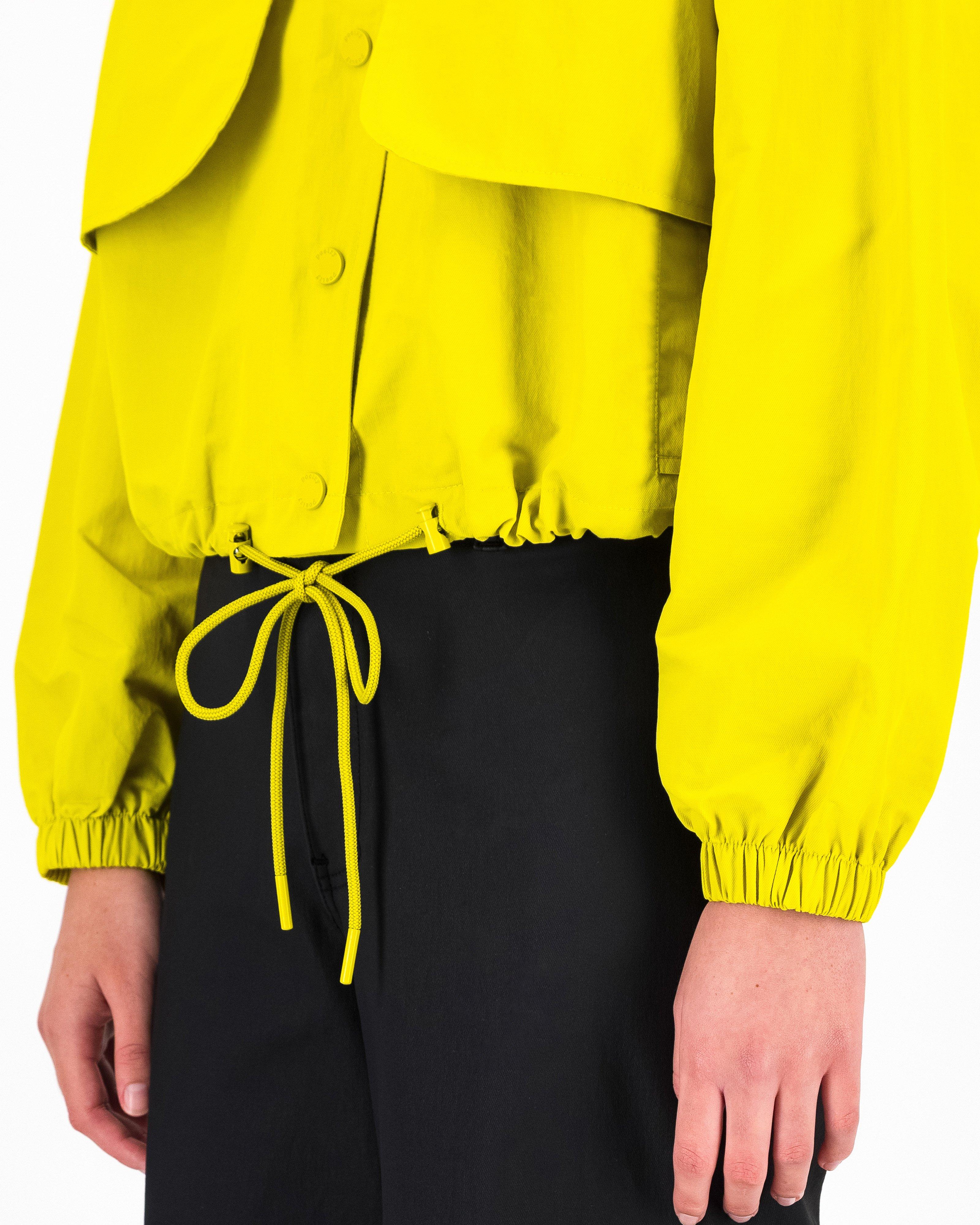 Ayla Cropped Jacket -  Yellow