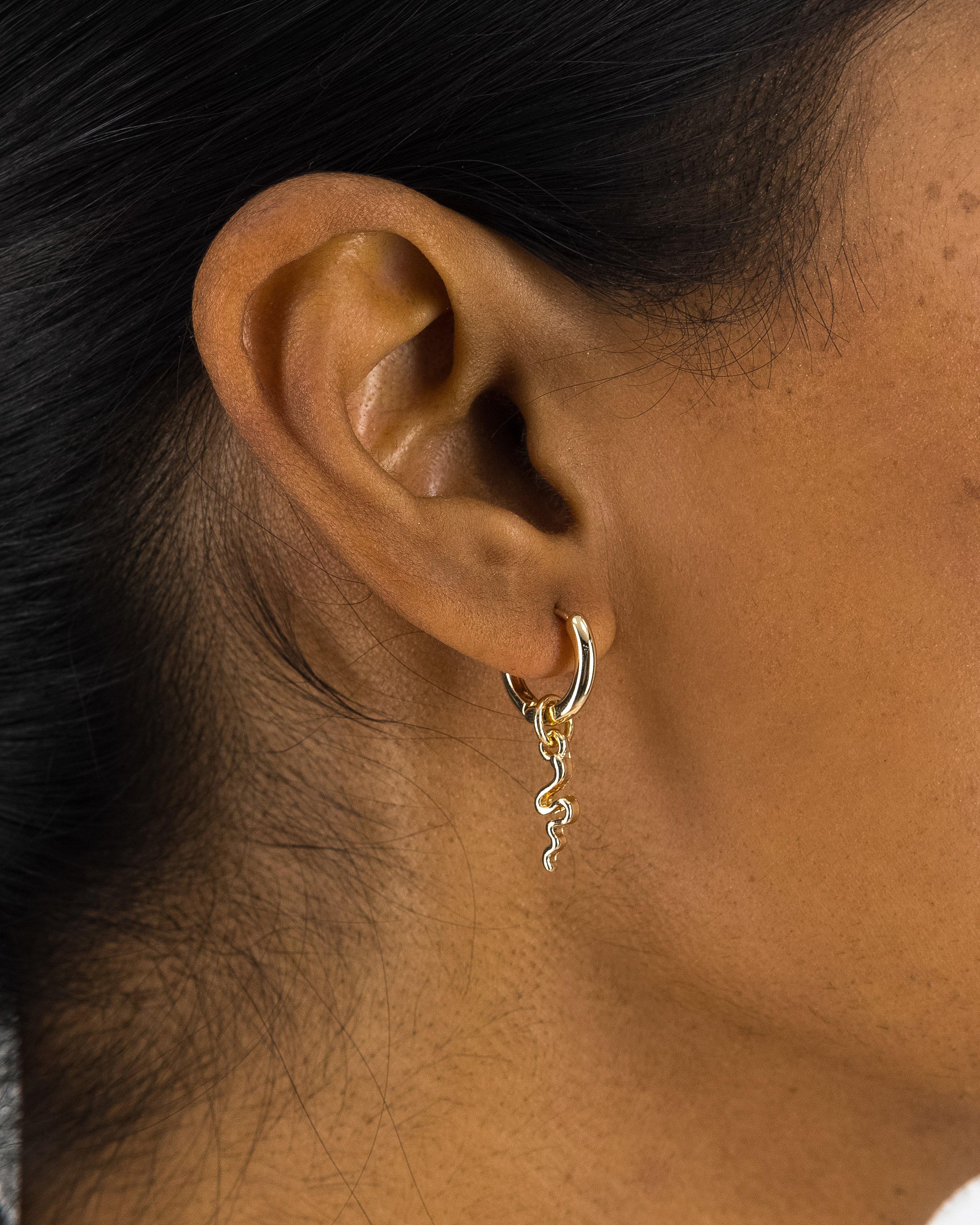 Charm Huggie Earring Set -  Gold