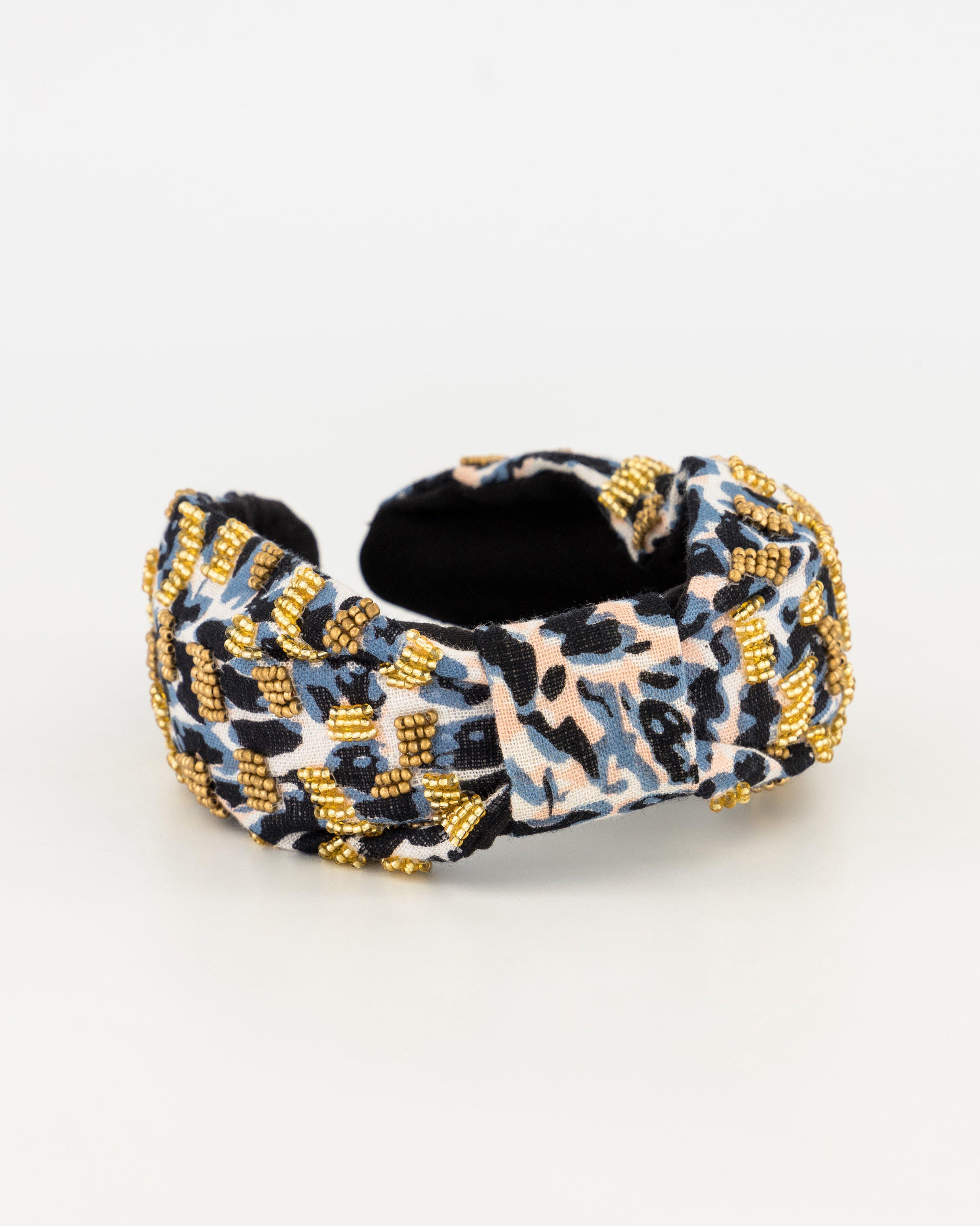 Women’s Rifka Beaded Aliceband  -  Blue