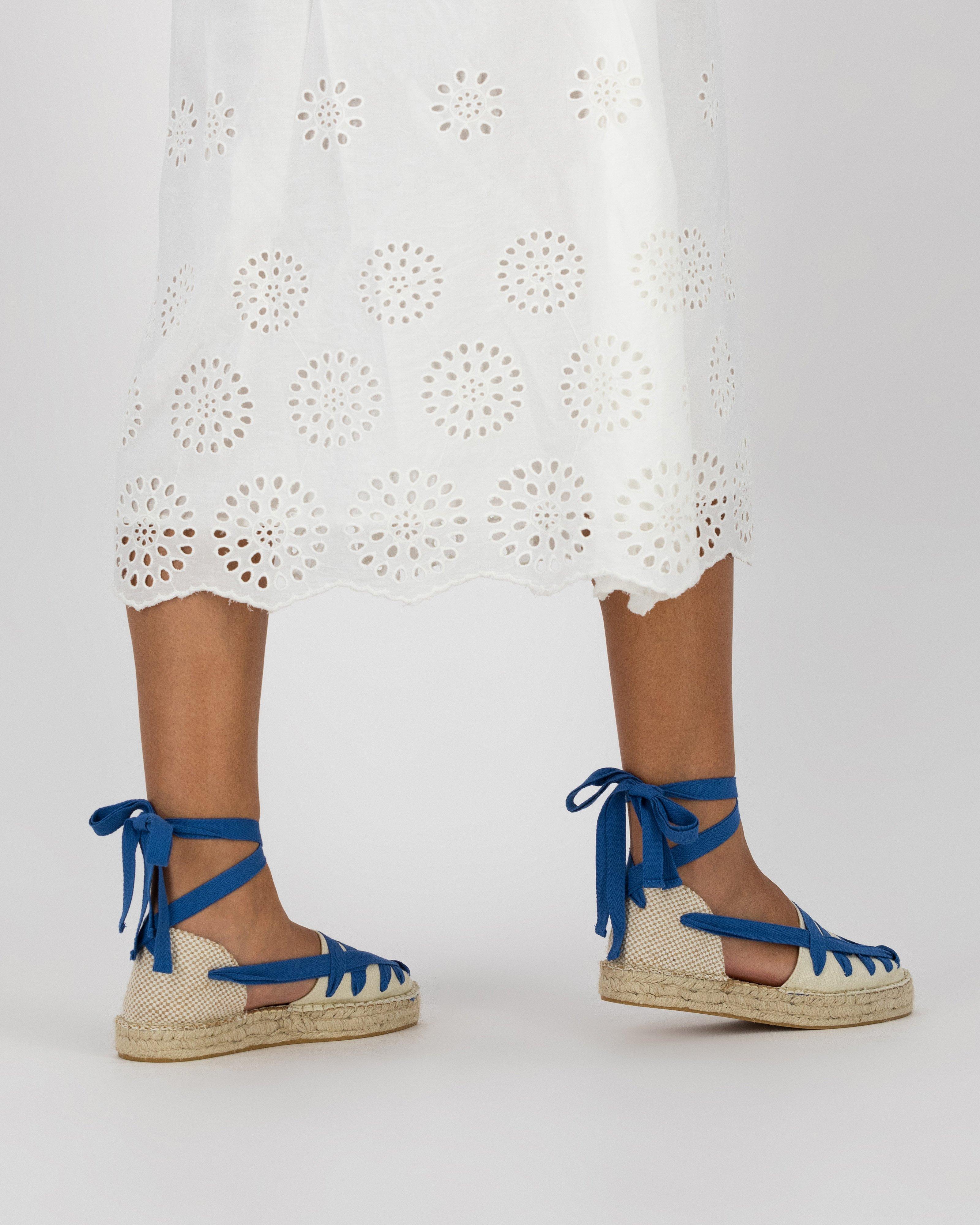 Women’s Safia Espadrille Flat  -  Blue