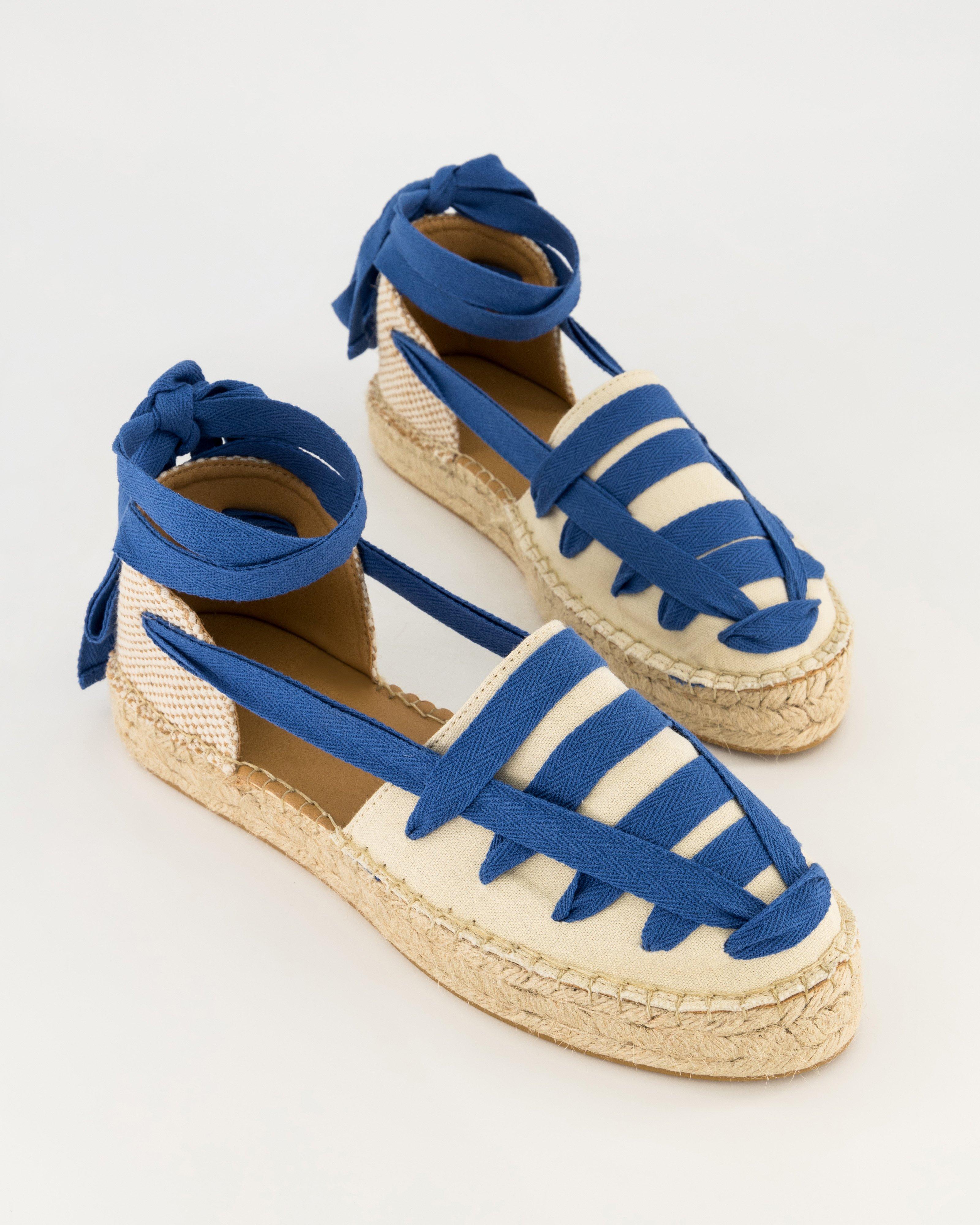 Women’s Safia Espadrille Flat  -  Blue