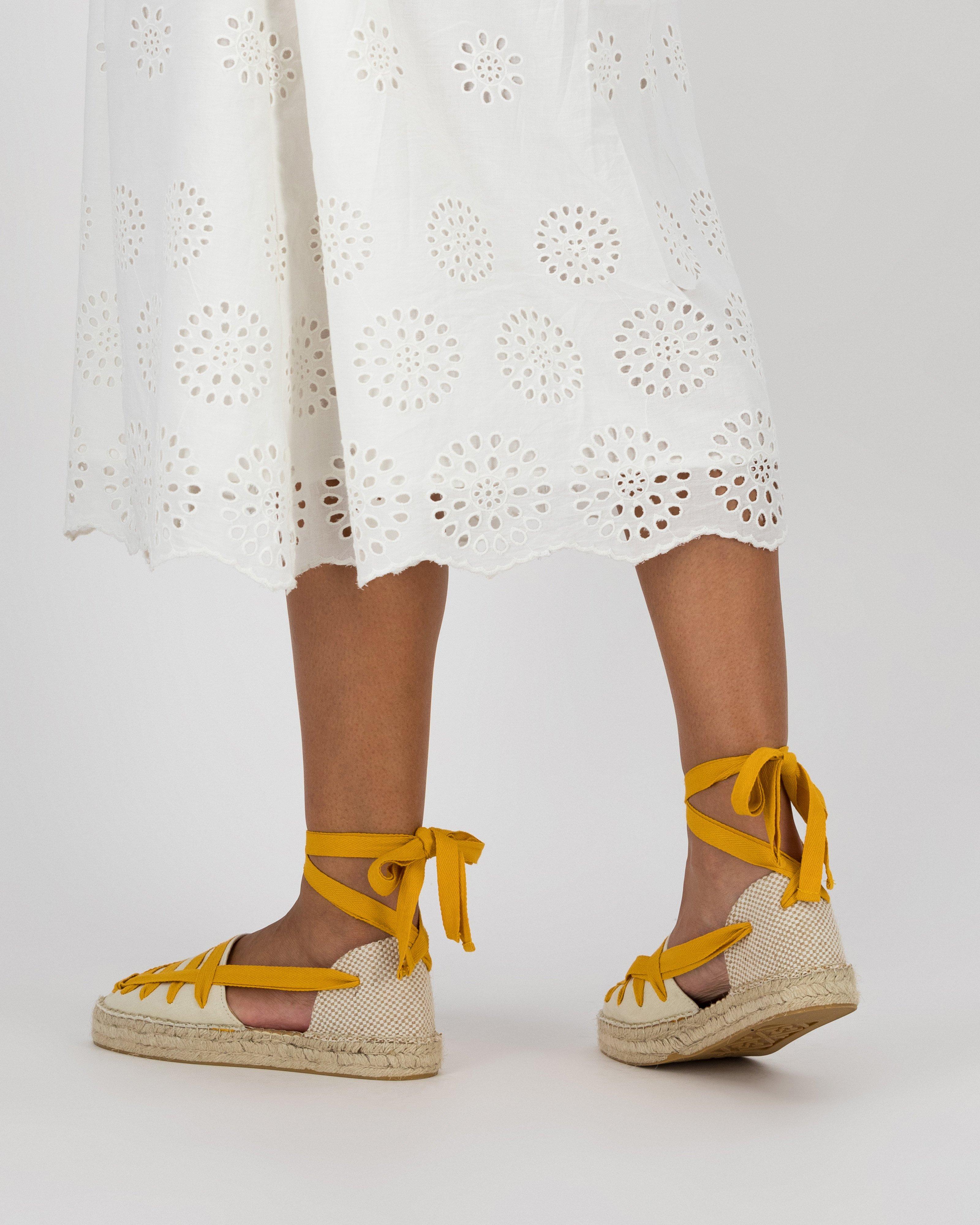 Women’s Safia Espadrille Flat  -  Ochre