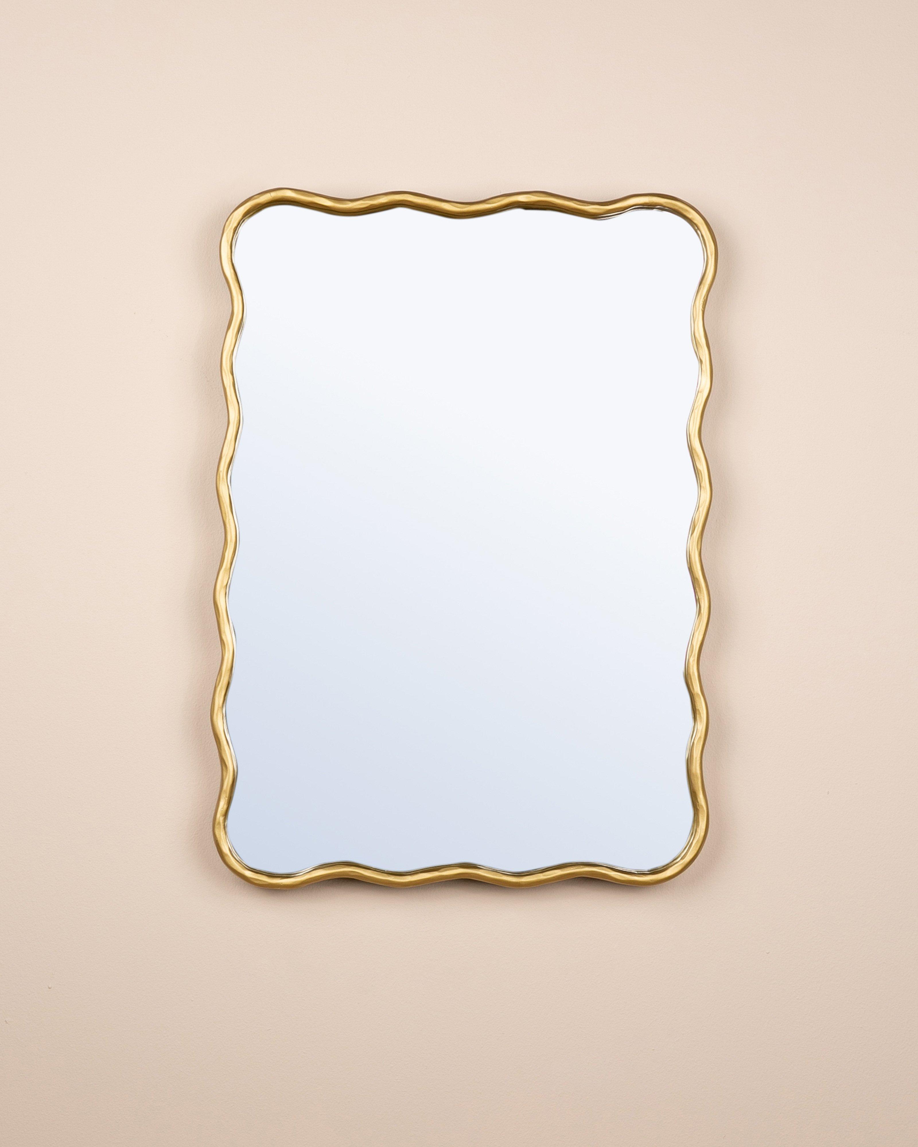 Squiggle Gold Mirror -  Gold