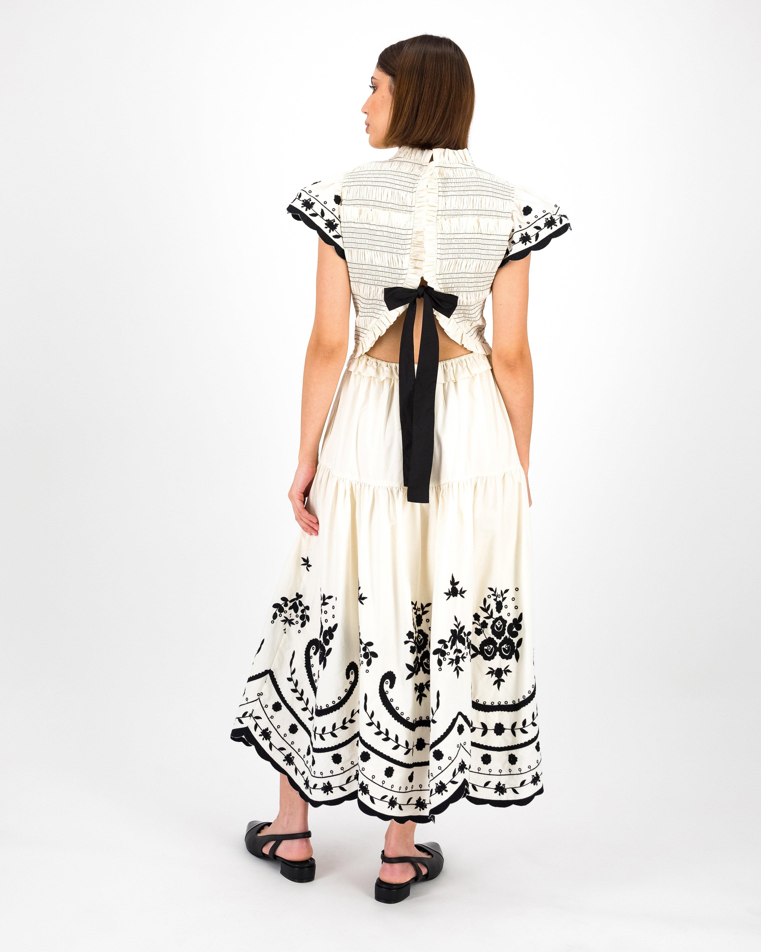 Sunny Embroidered Dress -  Milk