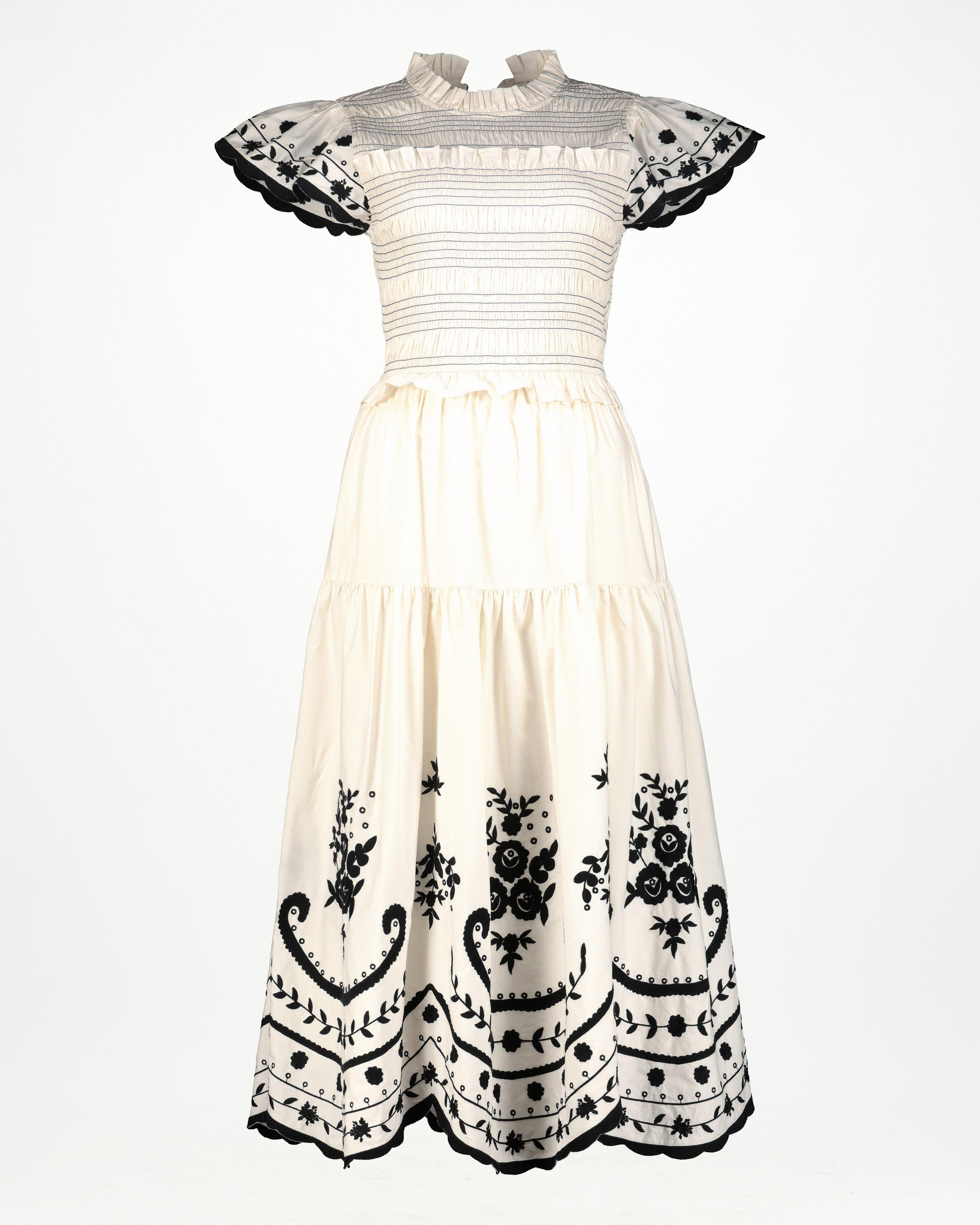 Sunny Embroidered Dress -  Milk