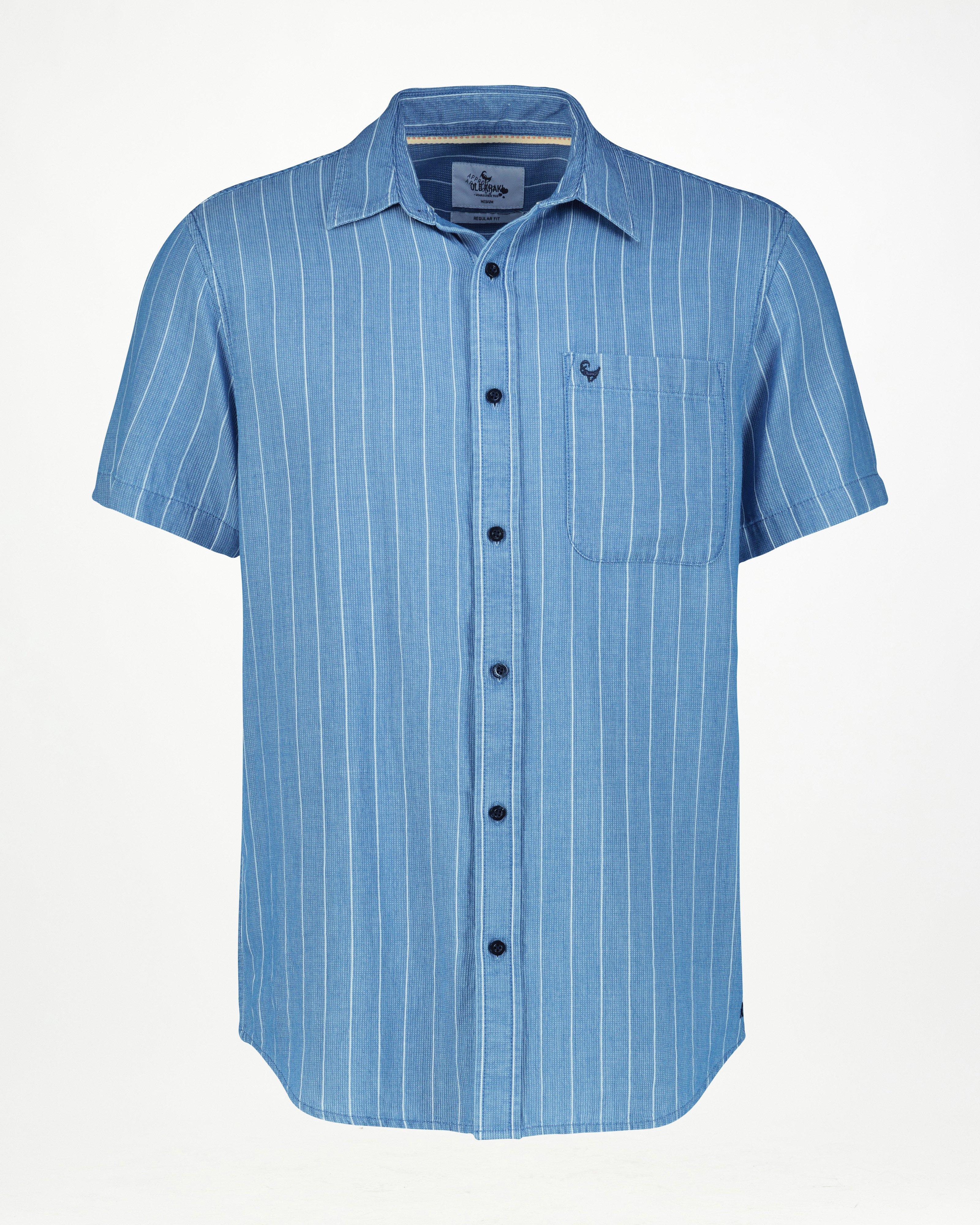 Old Khaki Men’s Bill Cotton Shirt -  Indigo