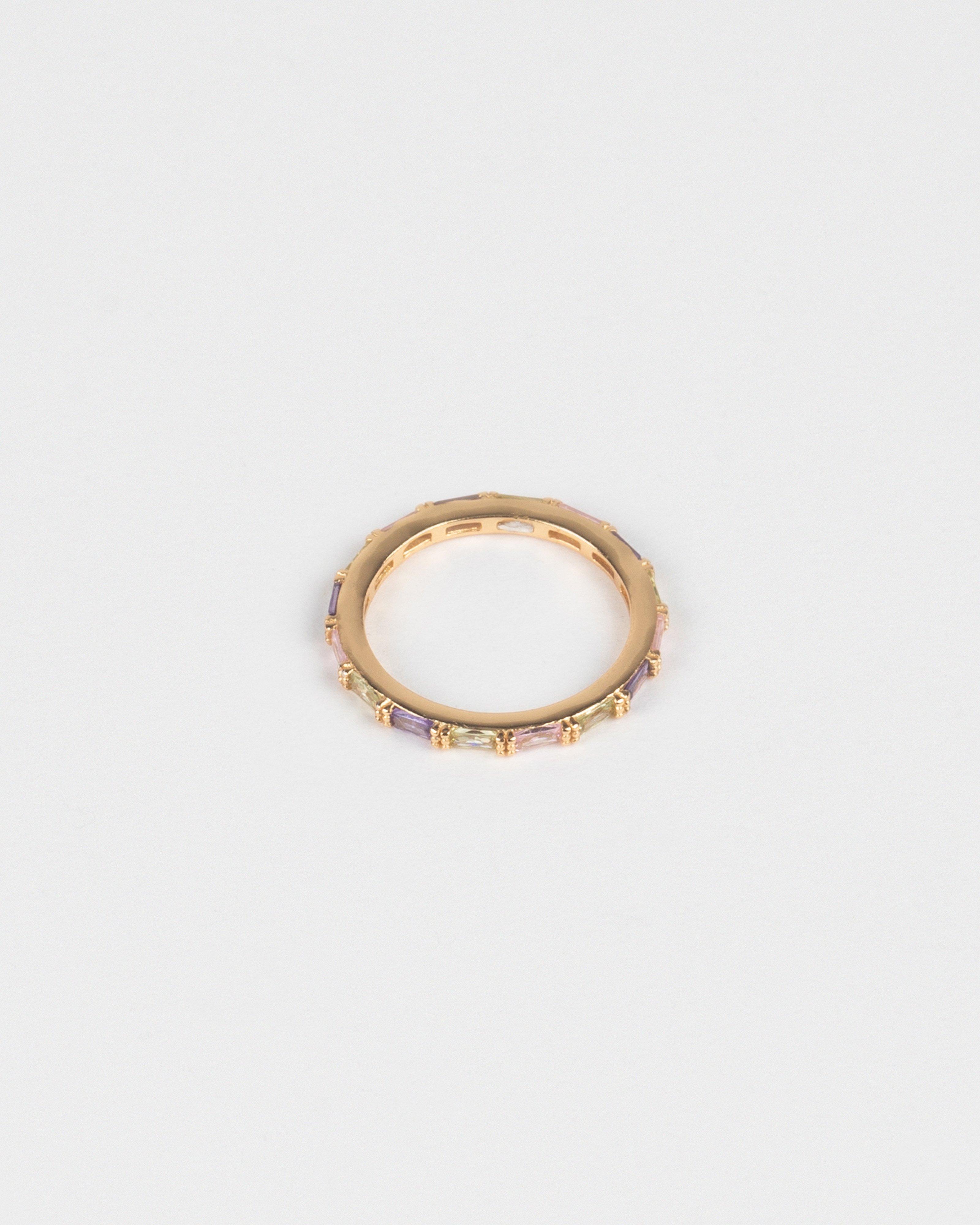 Sterling Silver Stone Inlay Ring -  Camo