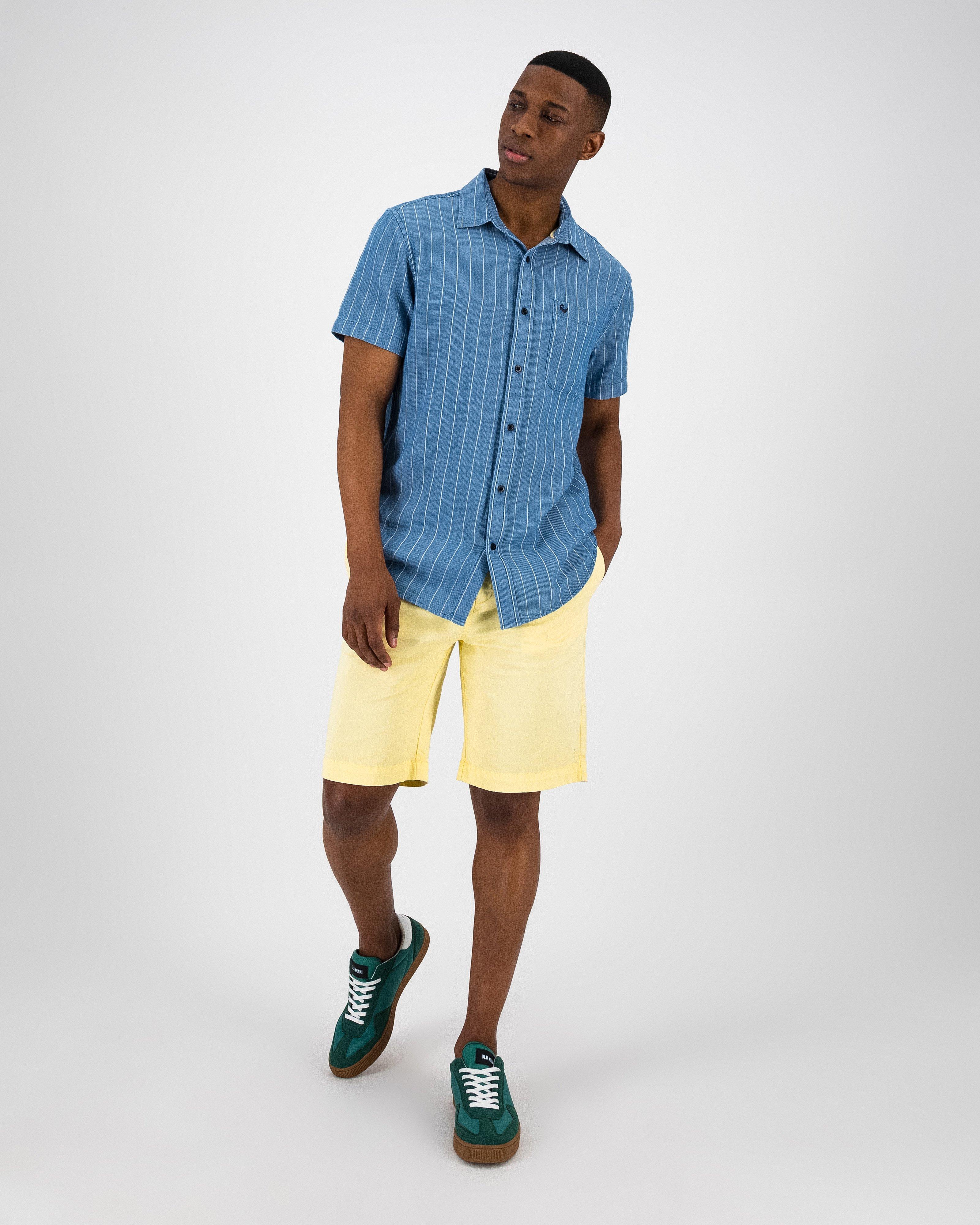 Men’s Henry Chino Shorts  -  Yellow