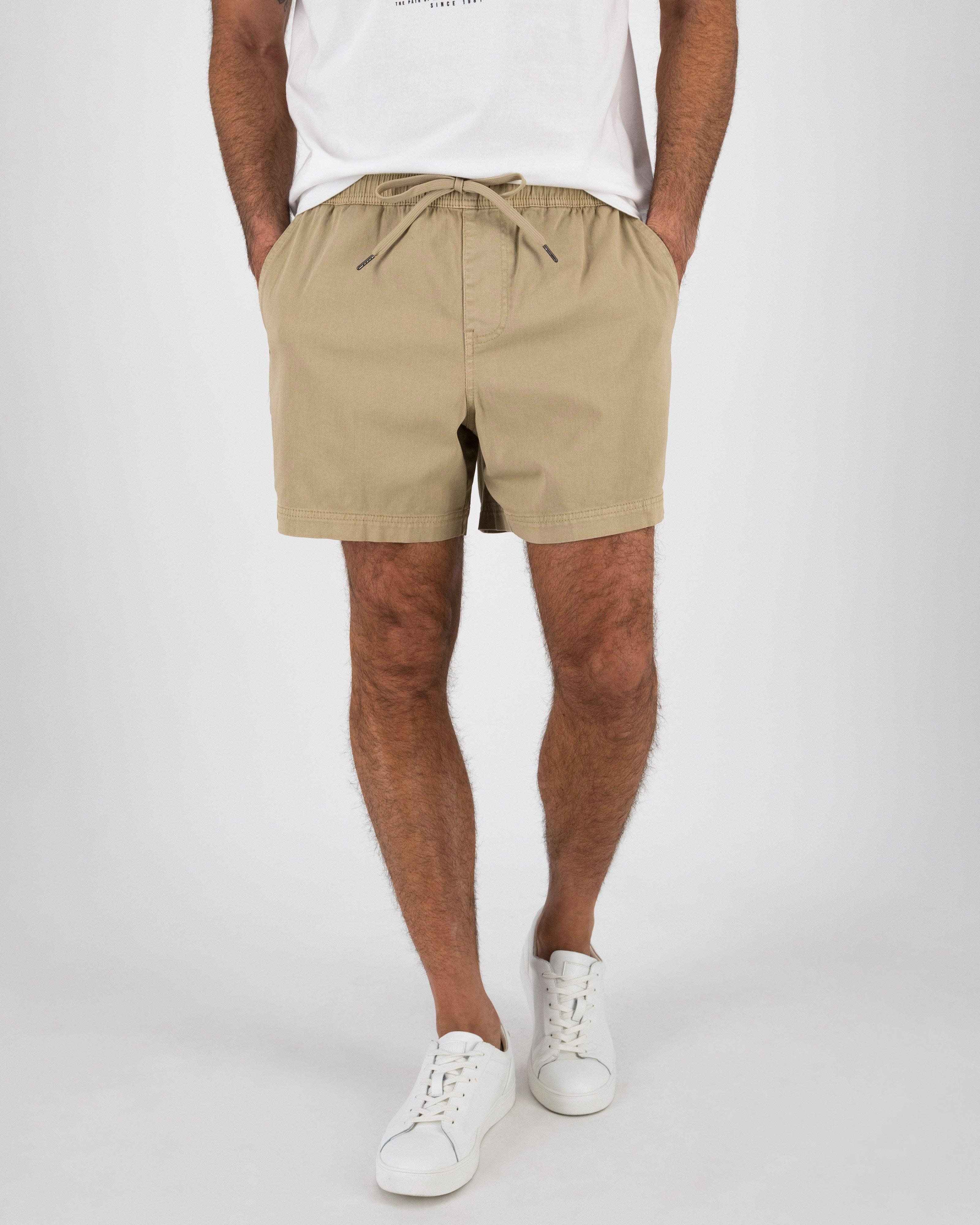 K-Way Elements Men’s 6-inch Court Shorts -  Stone