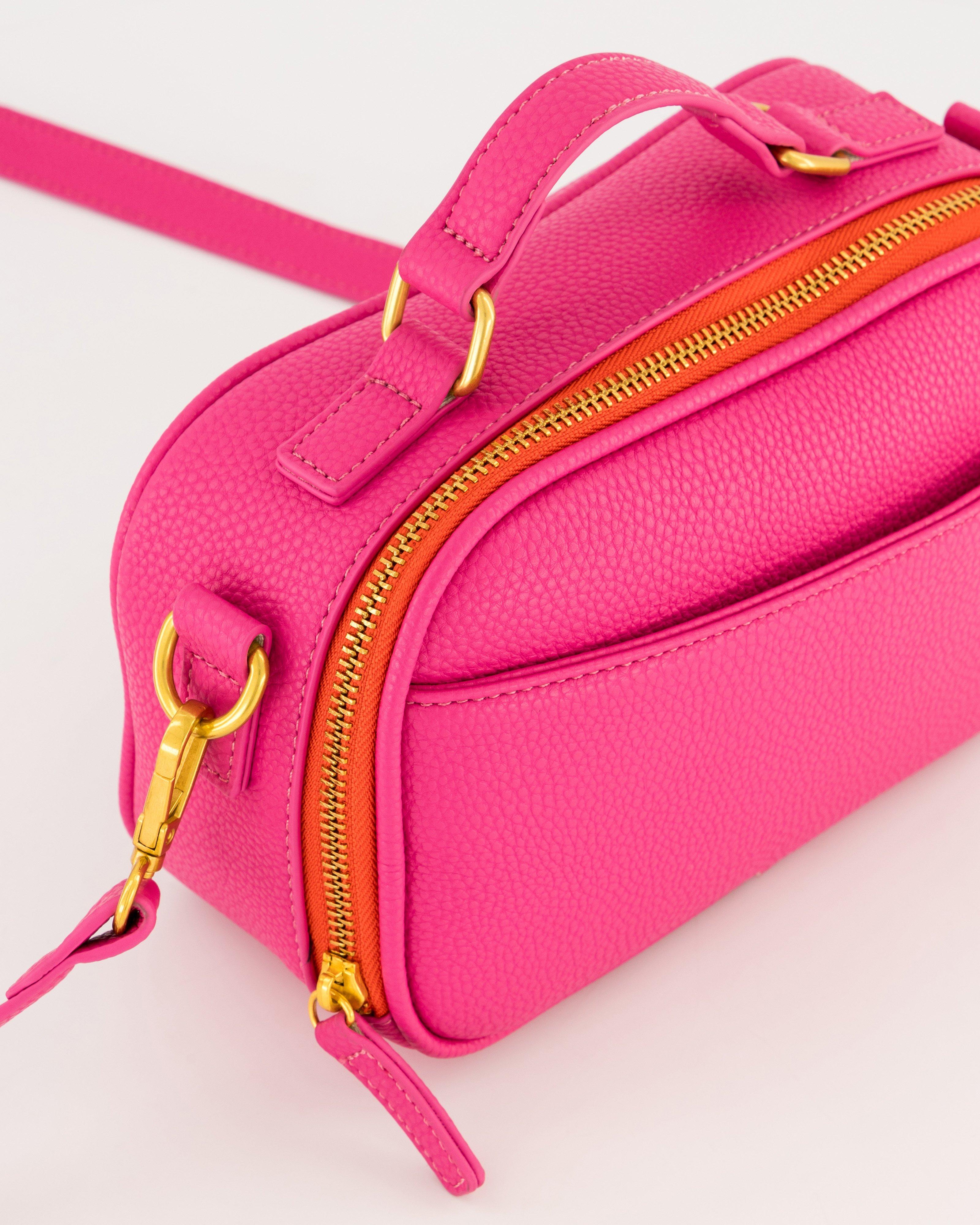 Women’s Larne Zip Detail Camera Bag  -  Pink