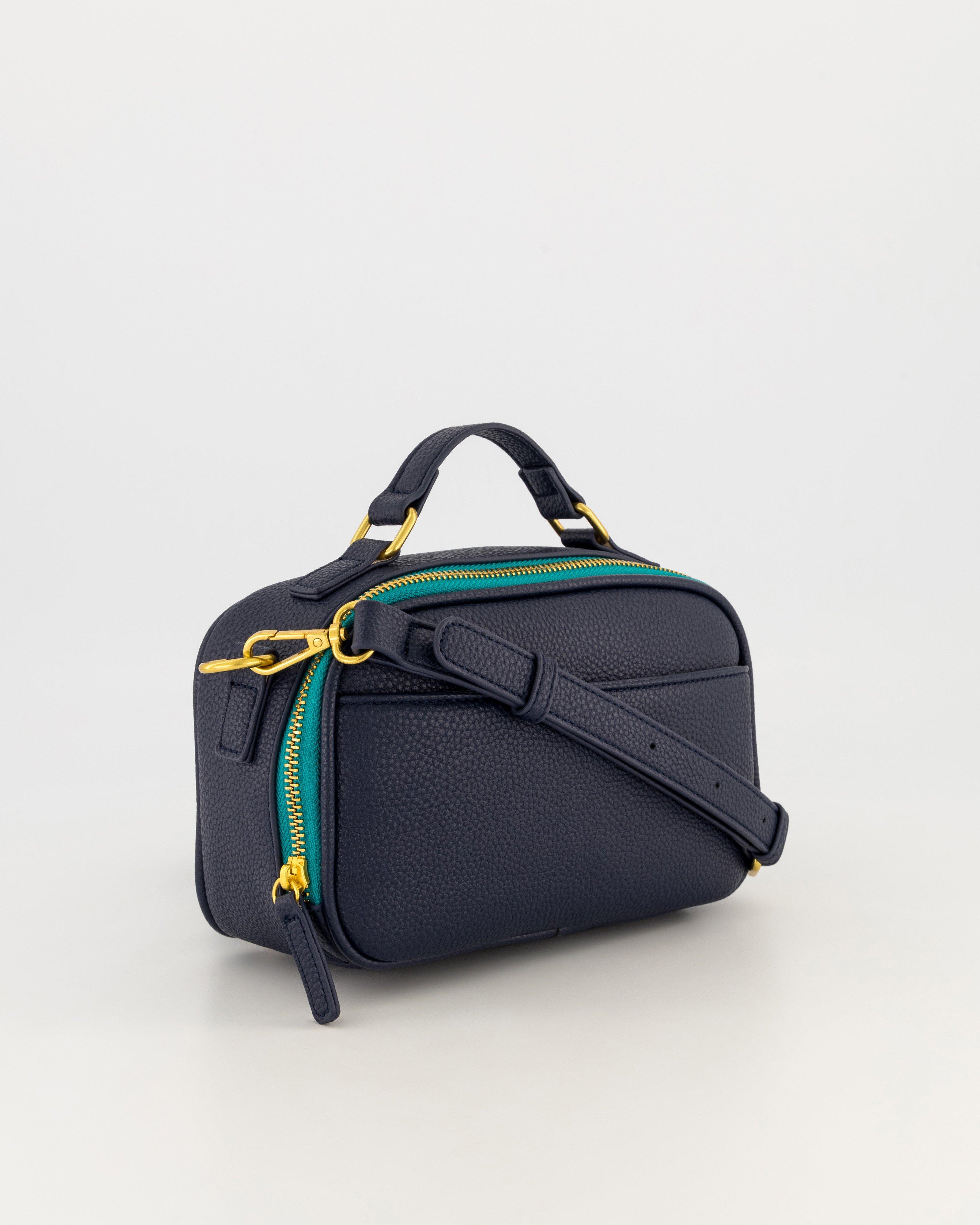 Women’s Larne Zip Detail Camera Bag  -  Navy