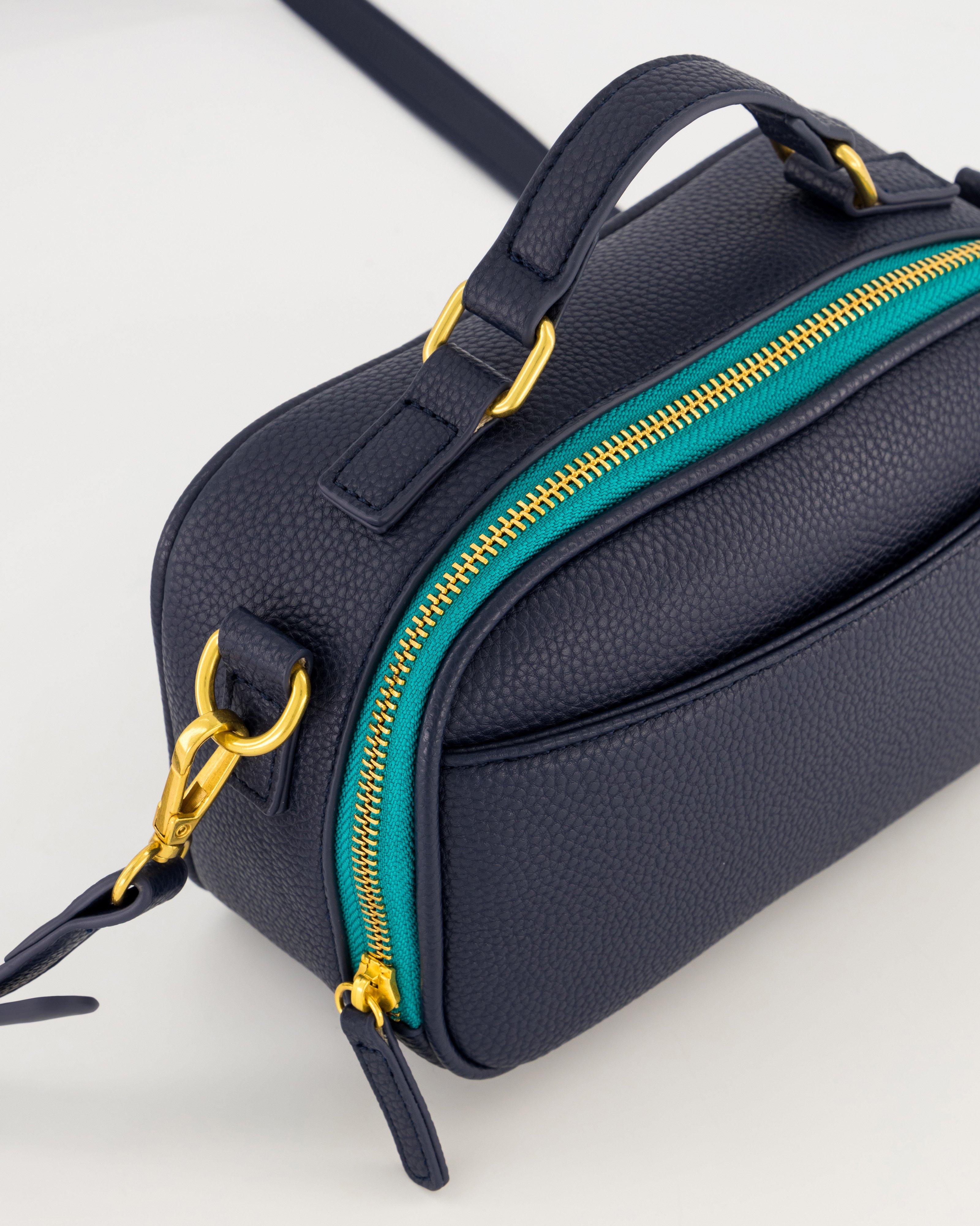 Women’s Larne Zip Detail Camera Bag  -  Navy