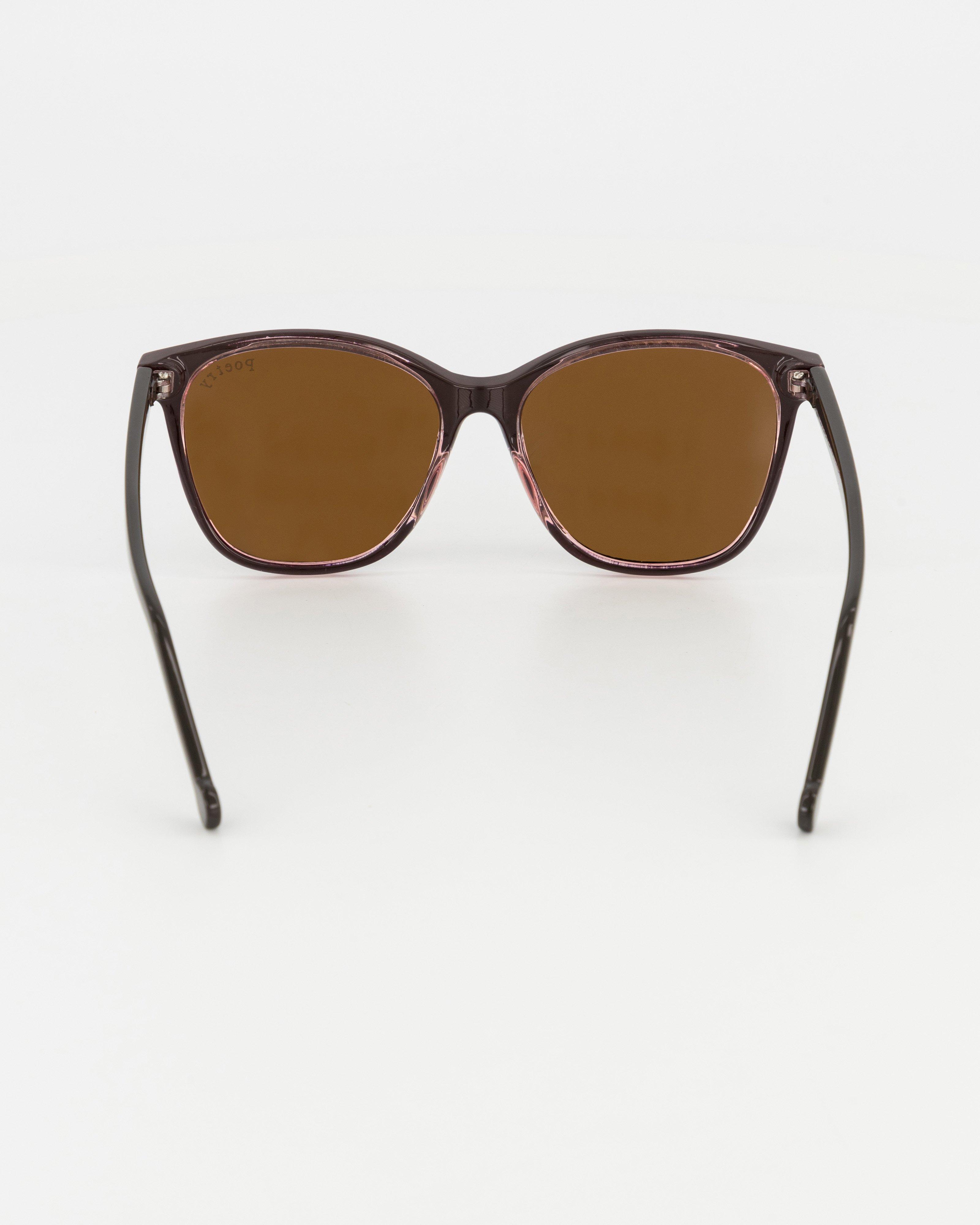 Oval Polarised Sunglasses  -  Brown