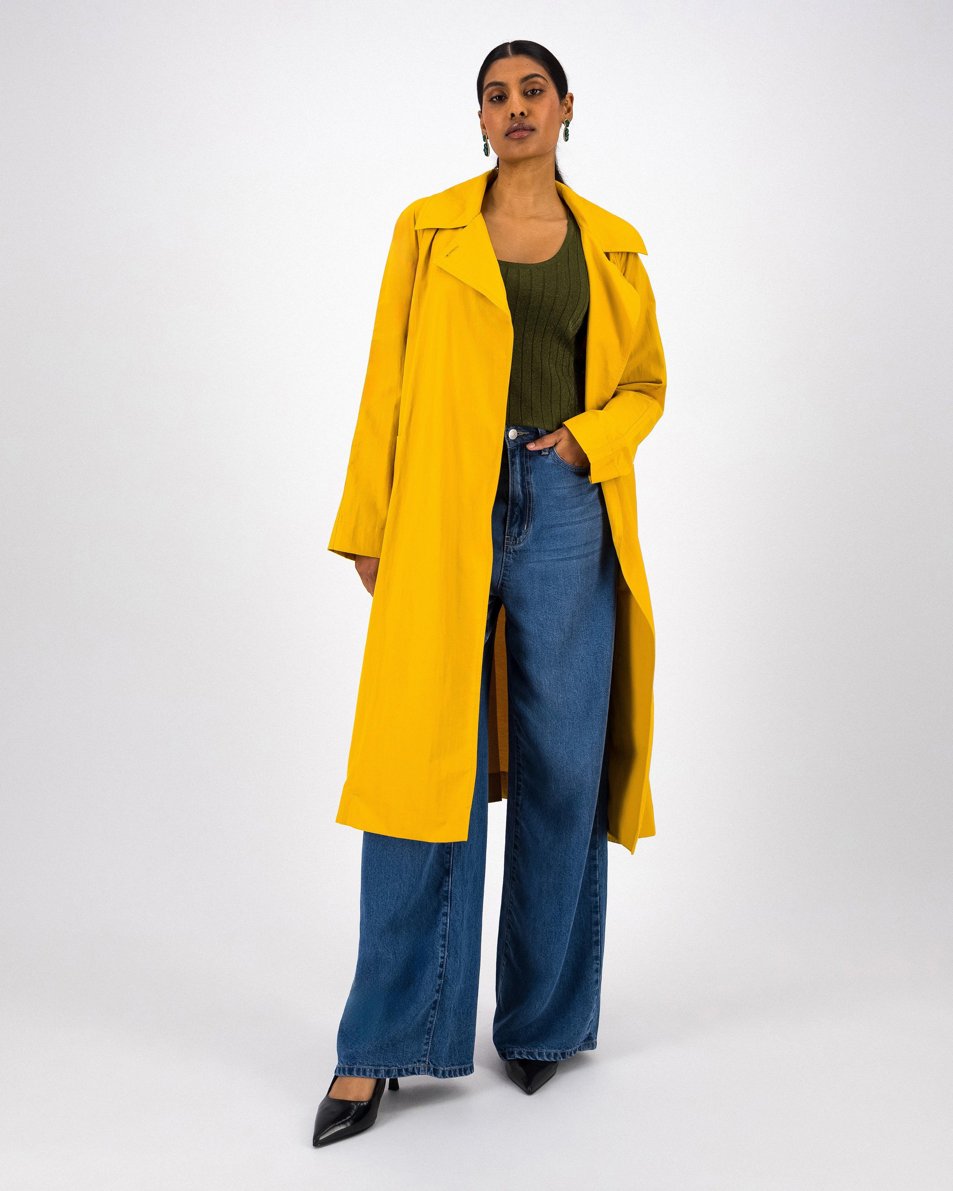 Tony Trench Coat -  Yellow