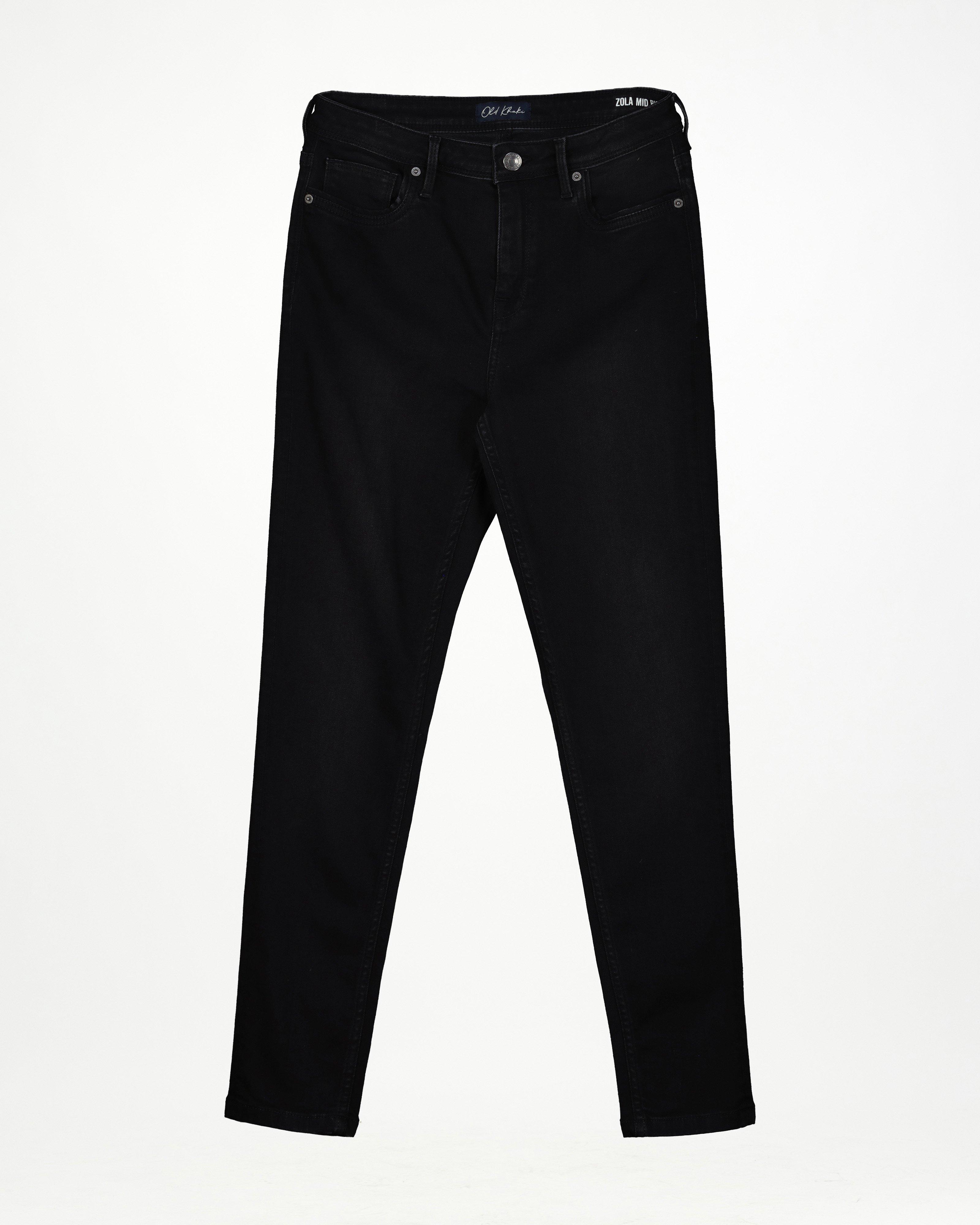 Women’s Zola Mid-Rise Skinny Denim  -  Black