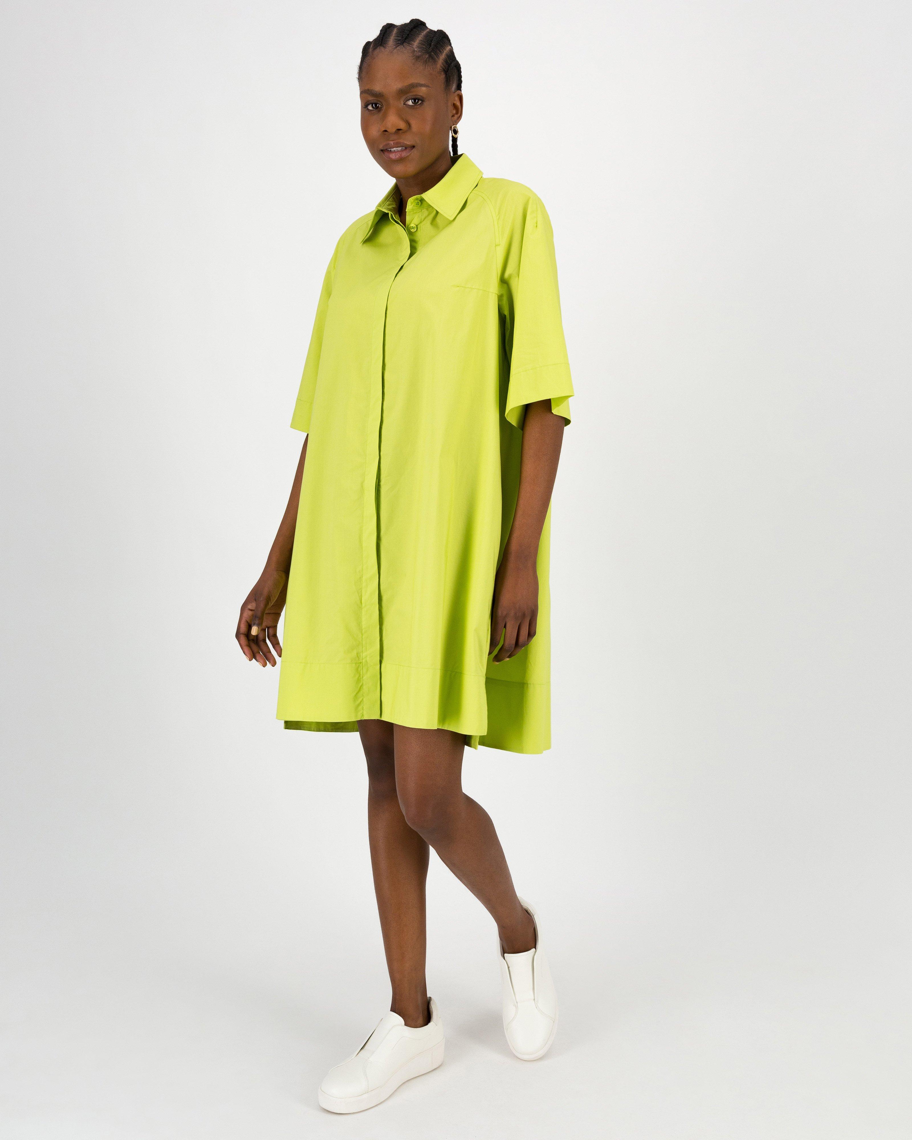 Sasha A-Line Dress -  Green