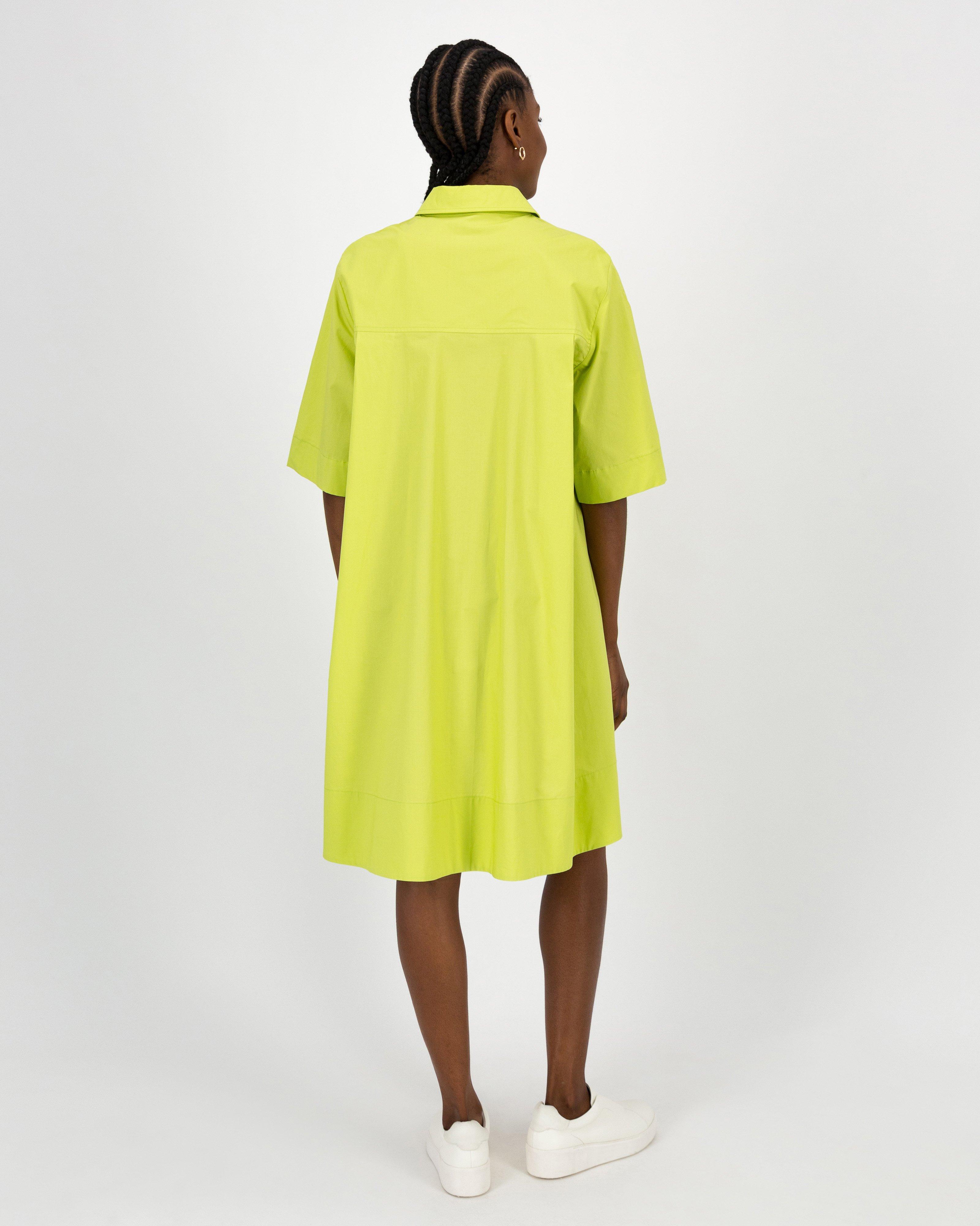 Sasha A-Line Dress -  Green