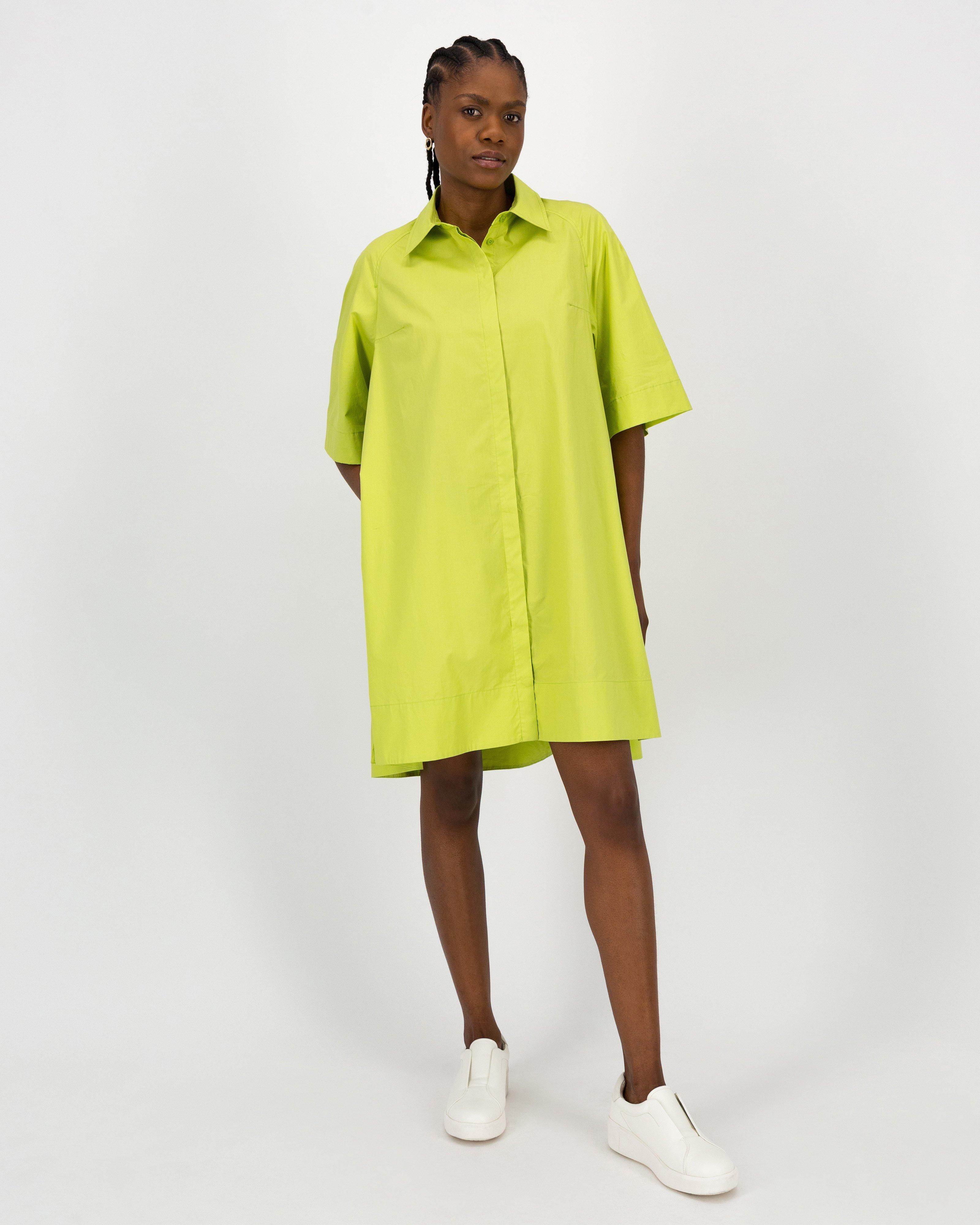 Sasha A-Line Dress -  Green