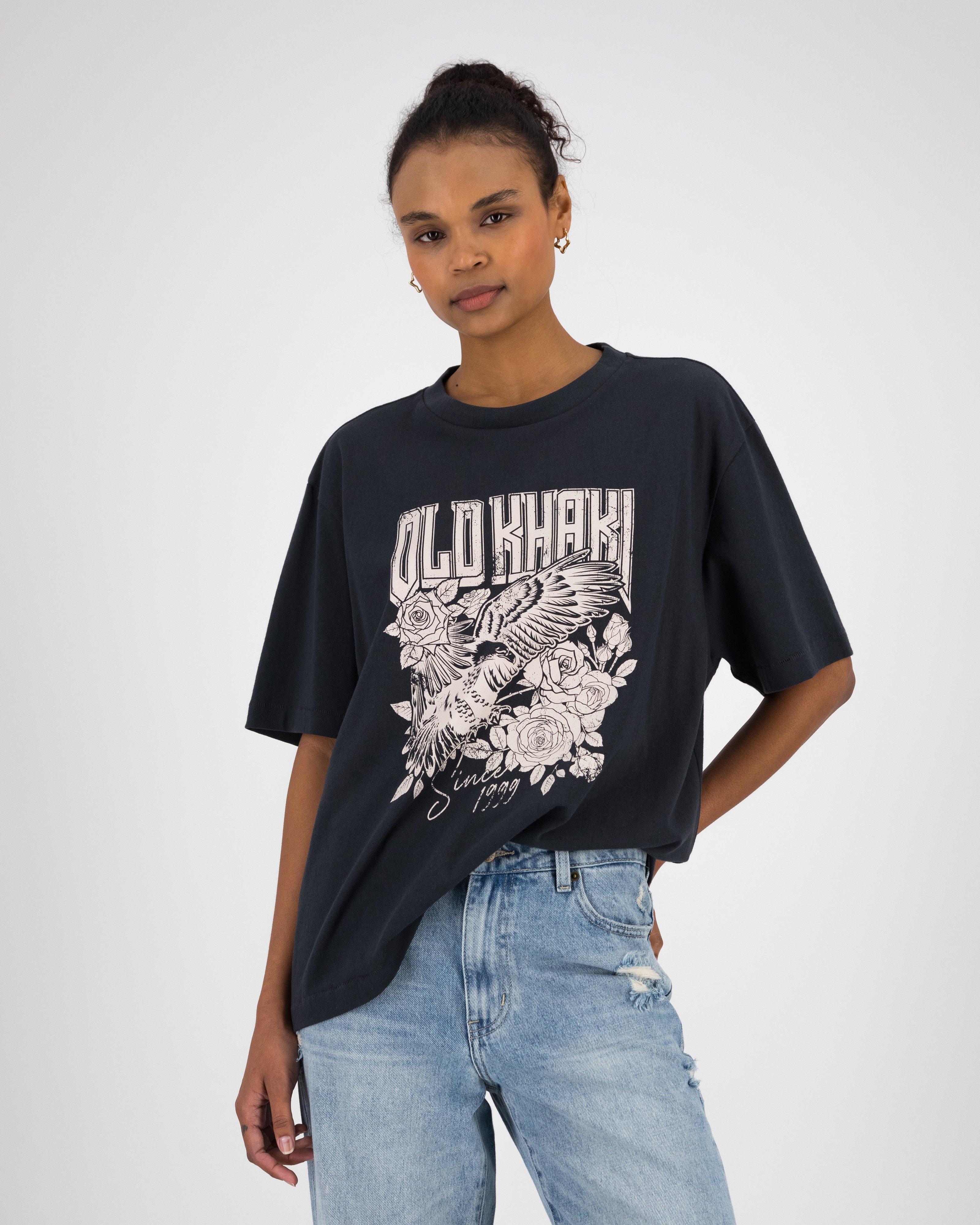 Women’s Florence Graphic T-Shirt  -  Charcoal