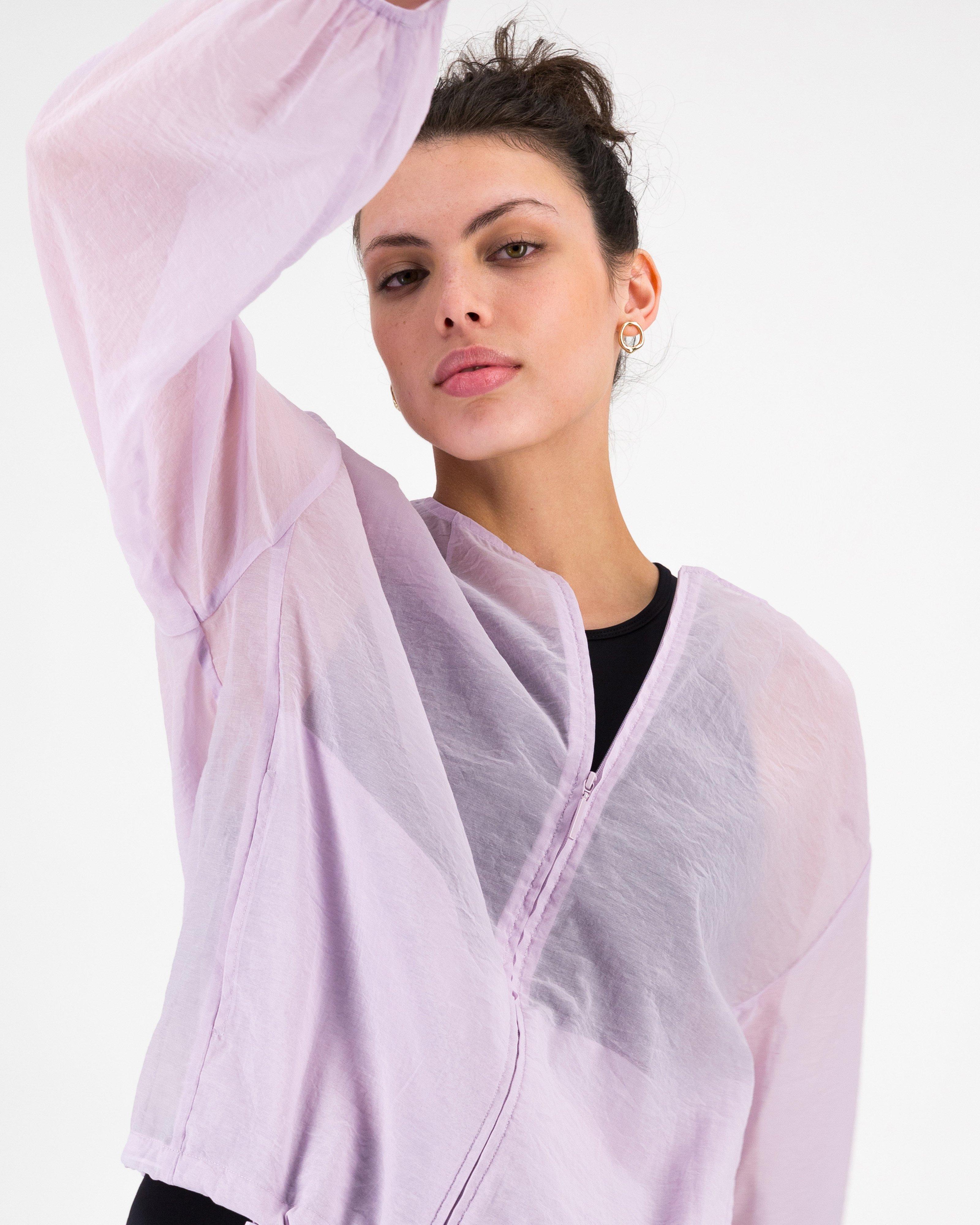 Amelia Lightweight Nylon Jacket -  Lilac