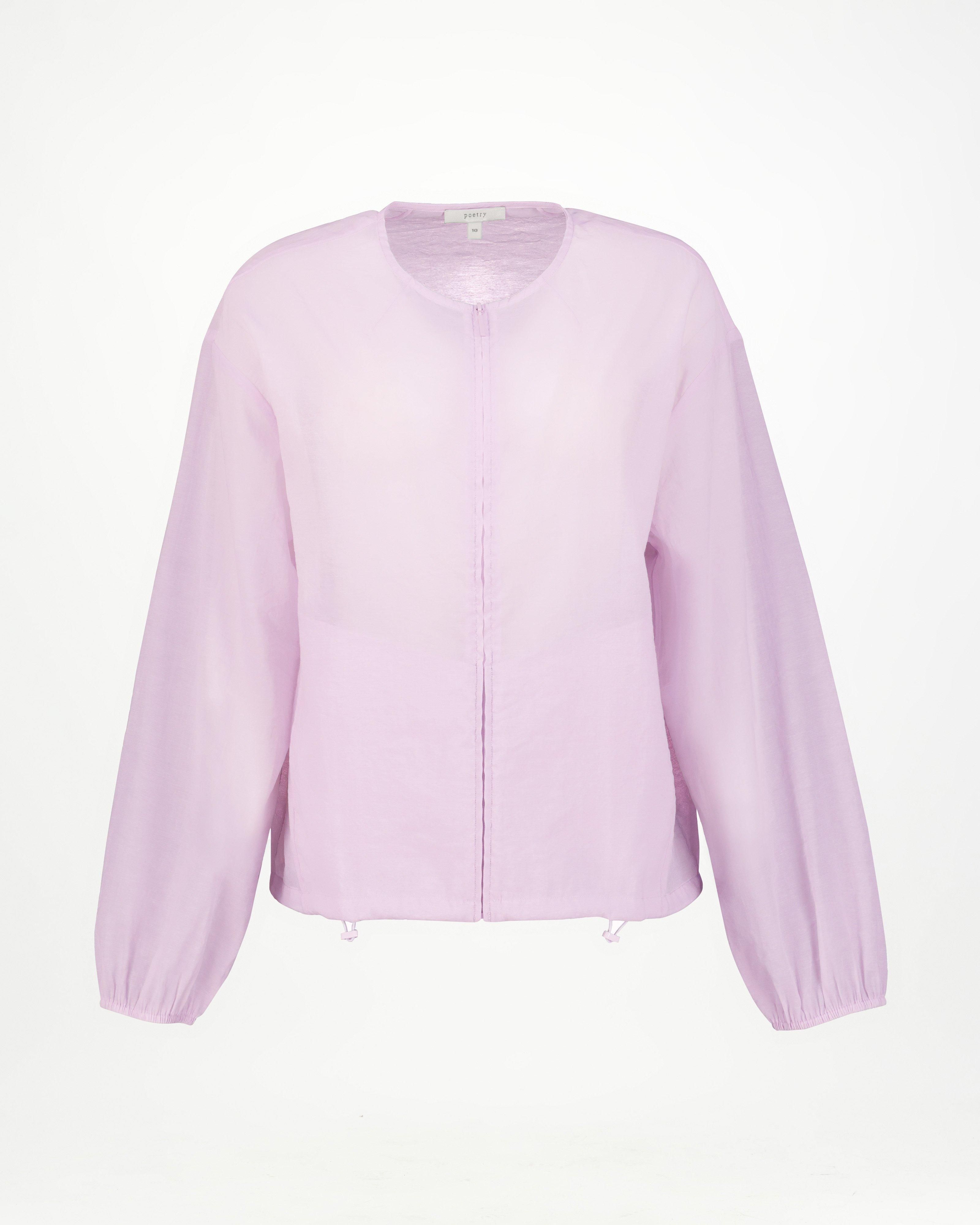 Amelia Lightweight Nylon Jacket -  Lilac