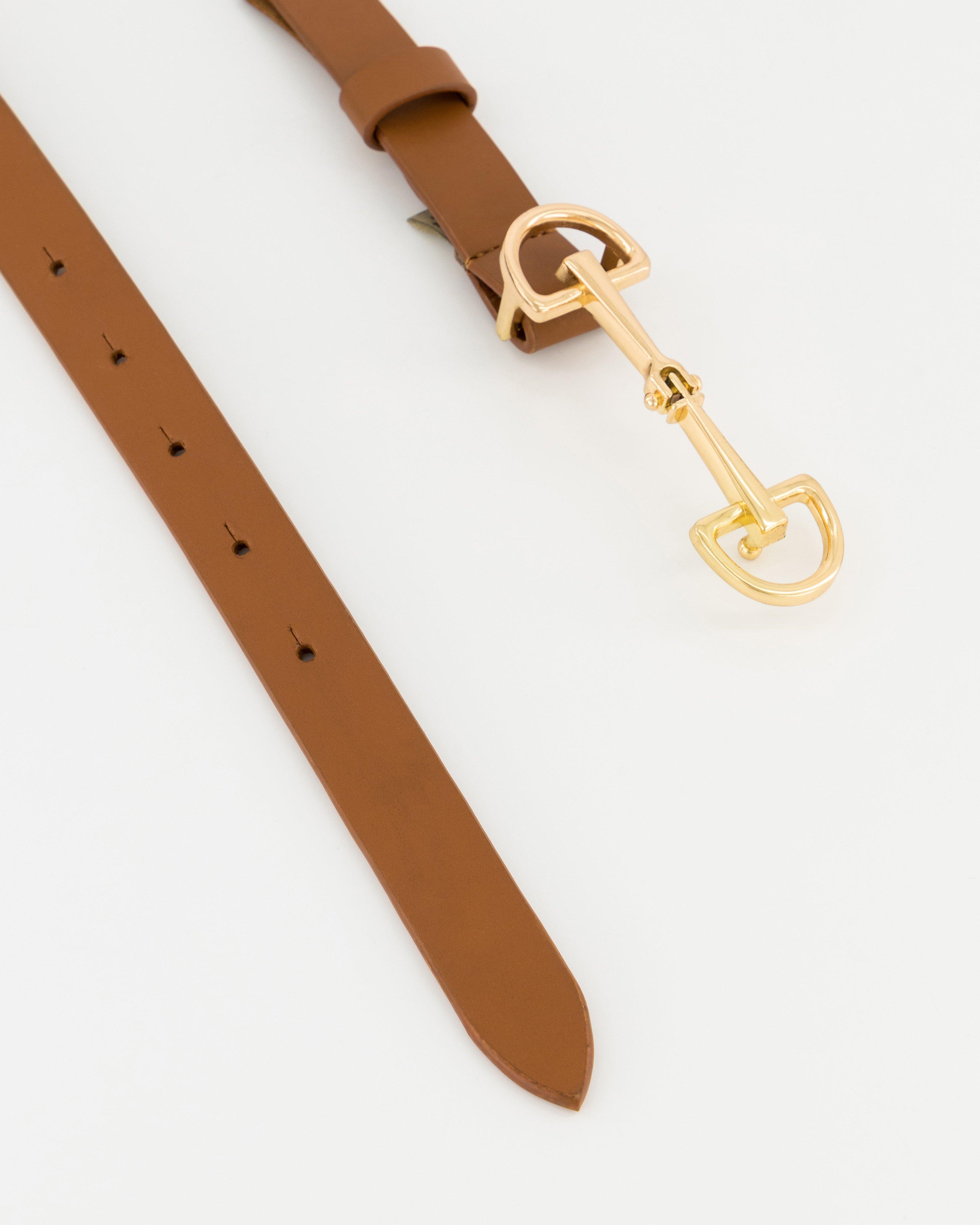 Ethel Leather Belt -  Tan