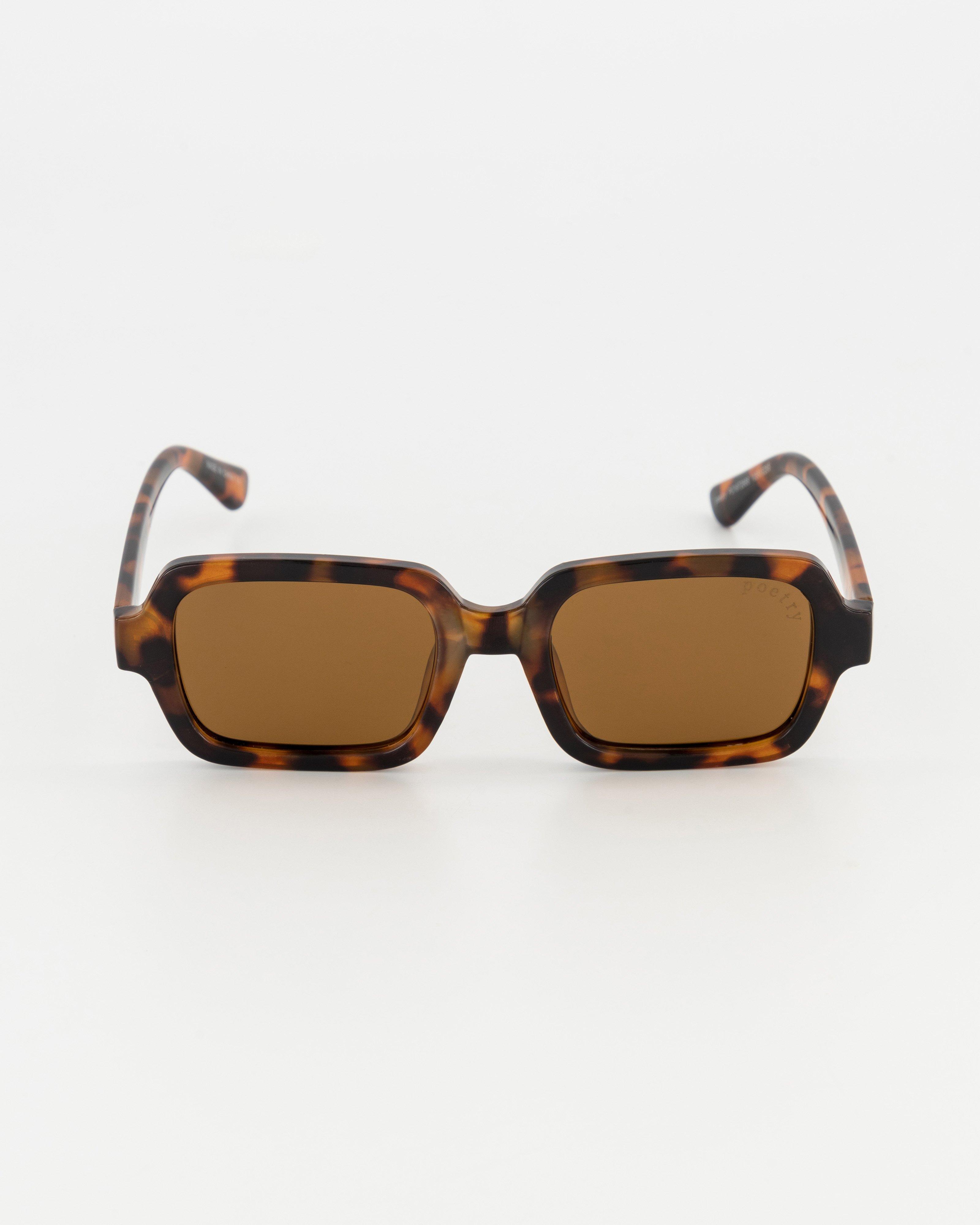 Square Tortoiseshell Polarised Sunglasses -  Brown