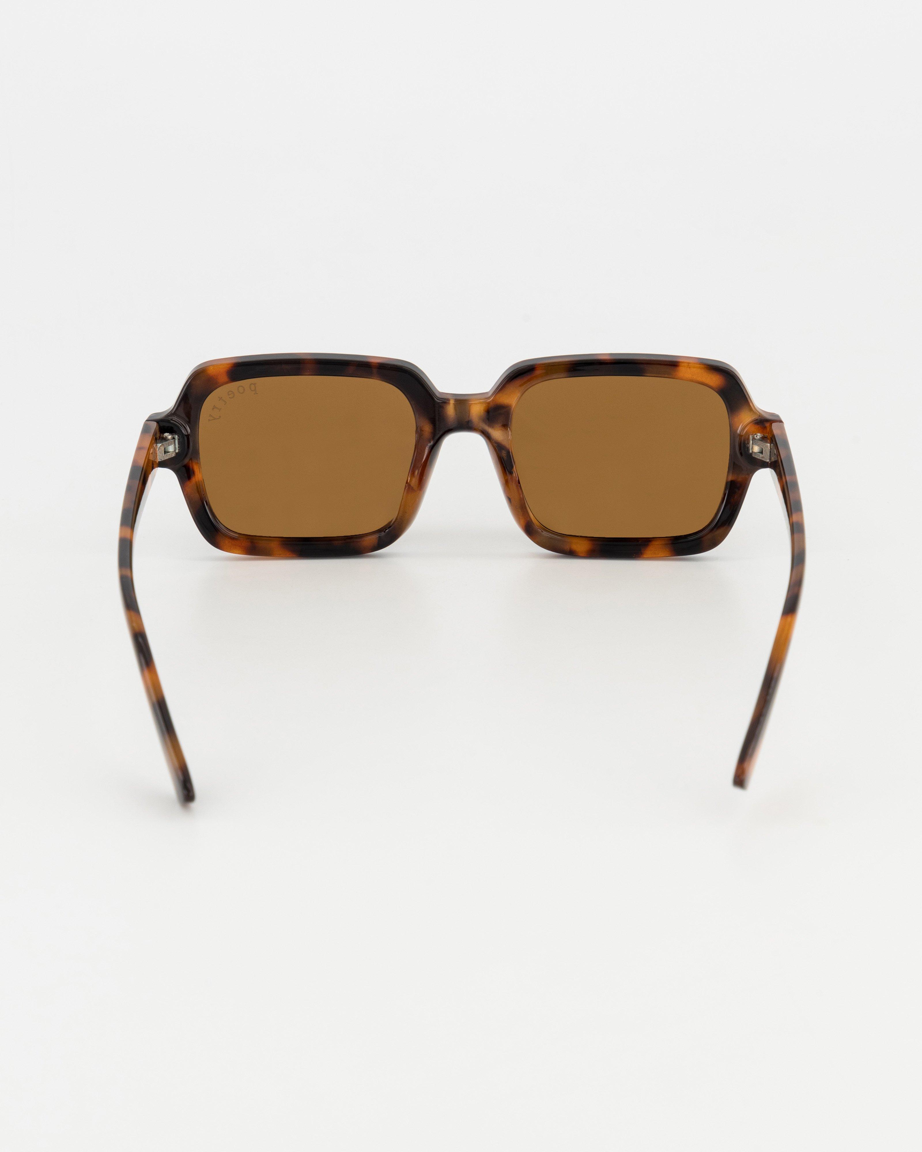 Square Tortoiseshell Polarised Sunglasses -  Brown