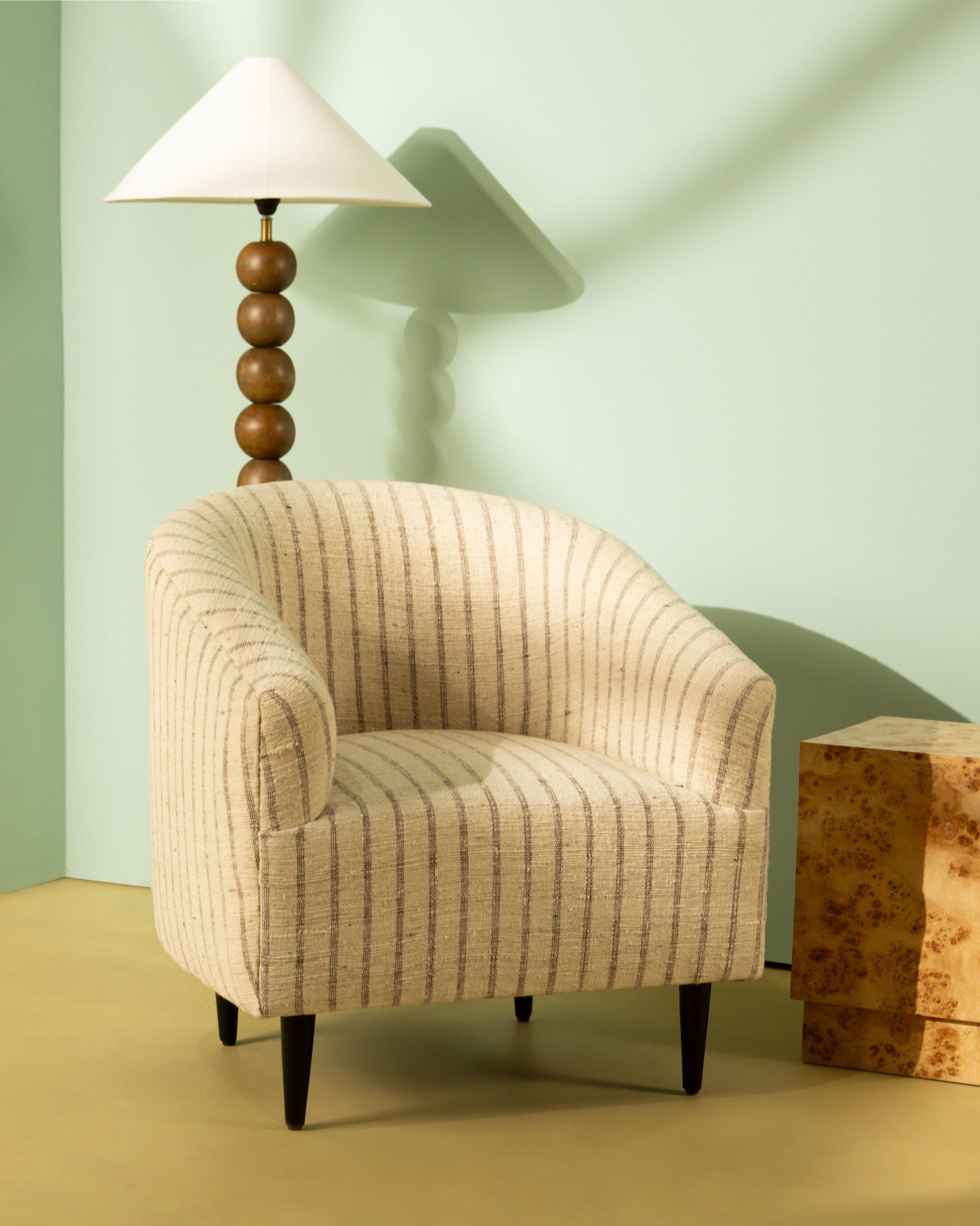 Boro Rug Bucket Chair -  Milk