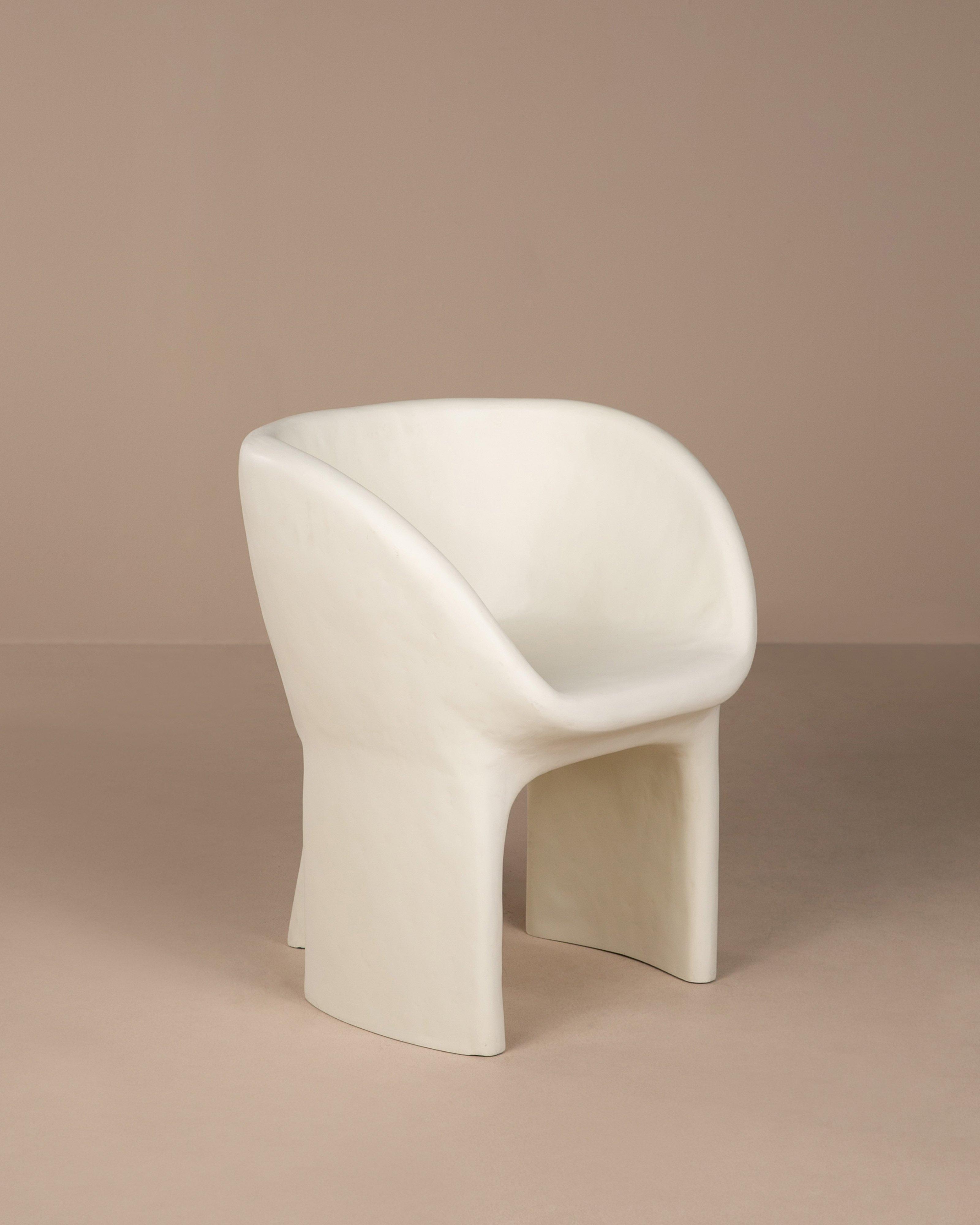 Outdoor Resin Bucket Chair -  Milk