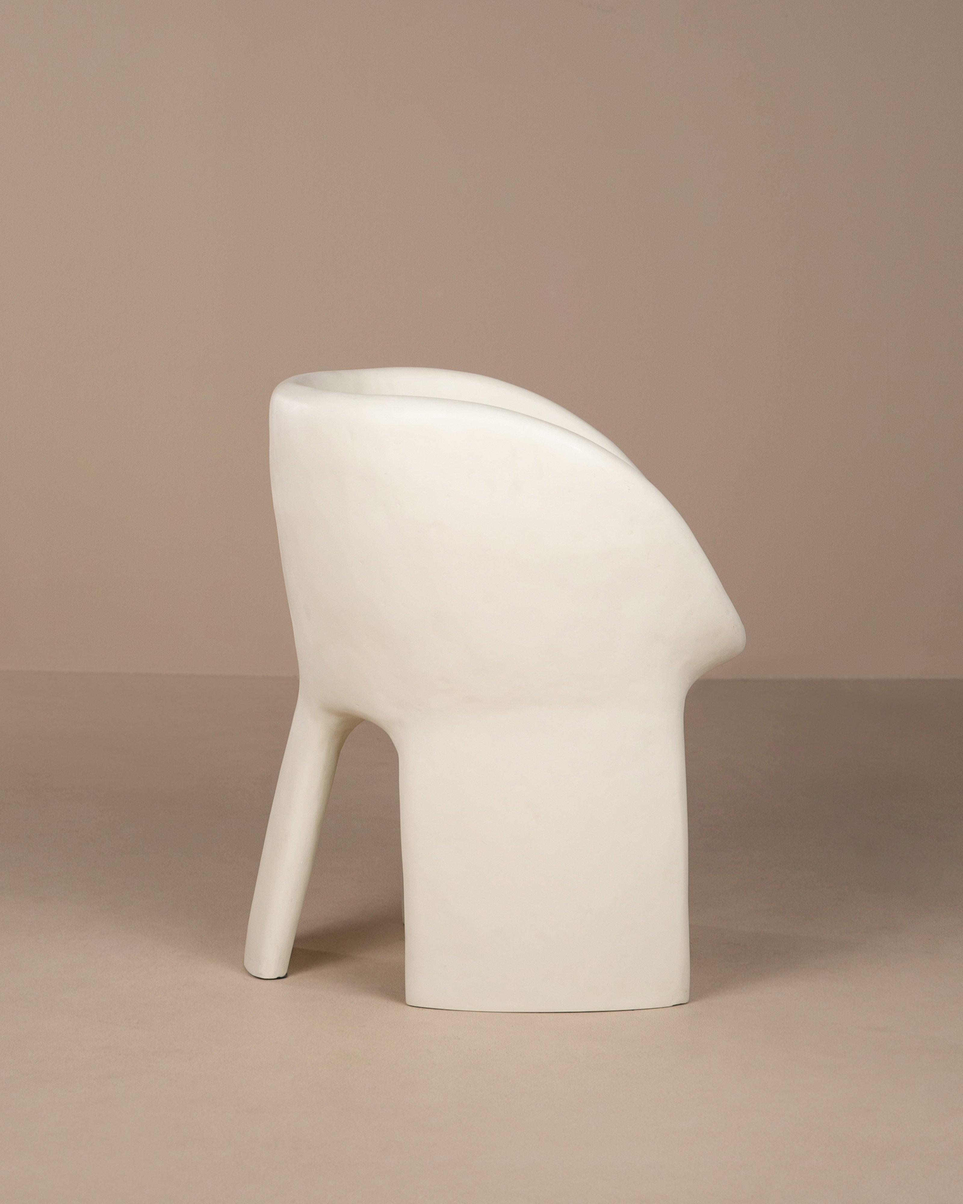 Outdoor Resin Bucket Chair -  Milk