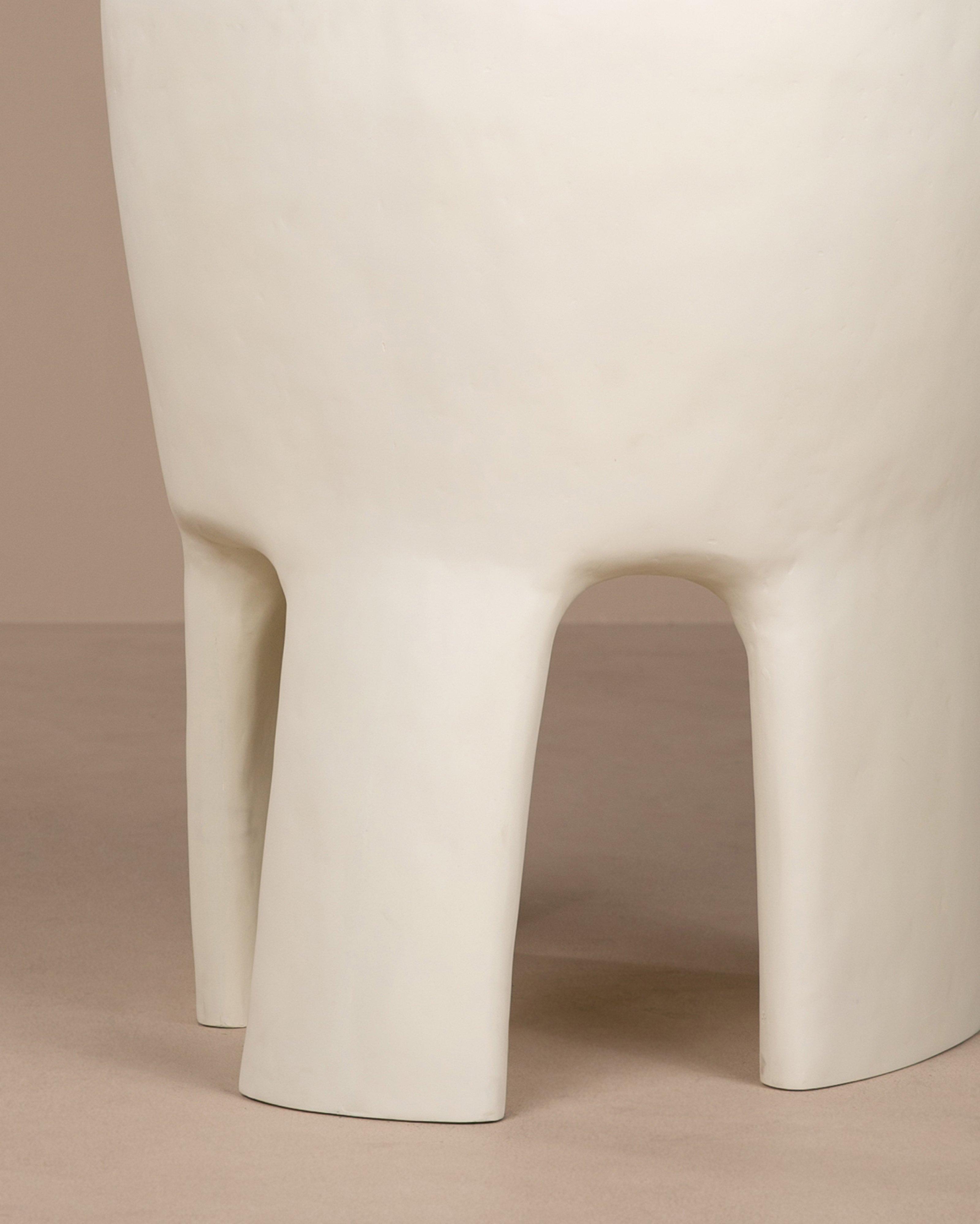 Outdoor Resin Bucket Chair -  Milk