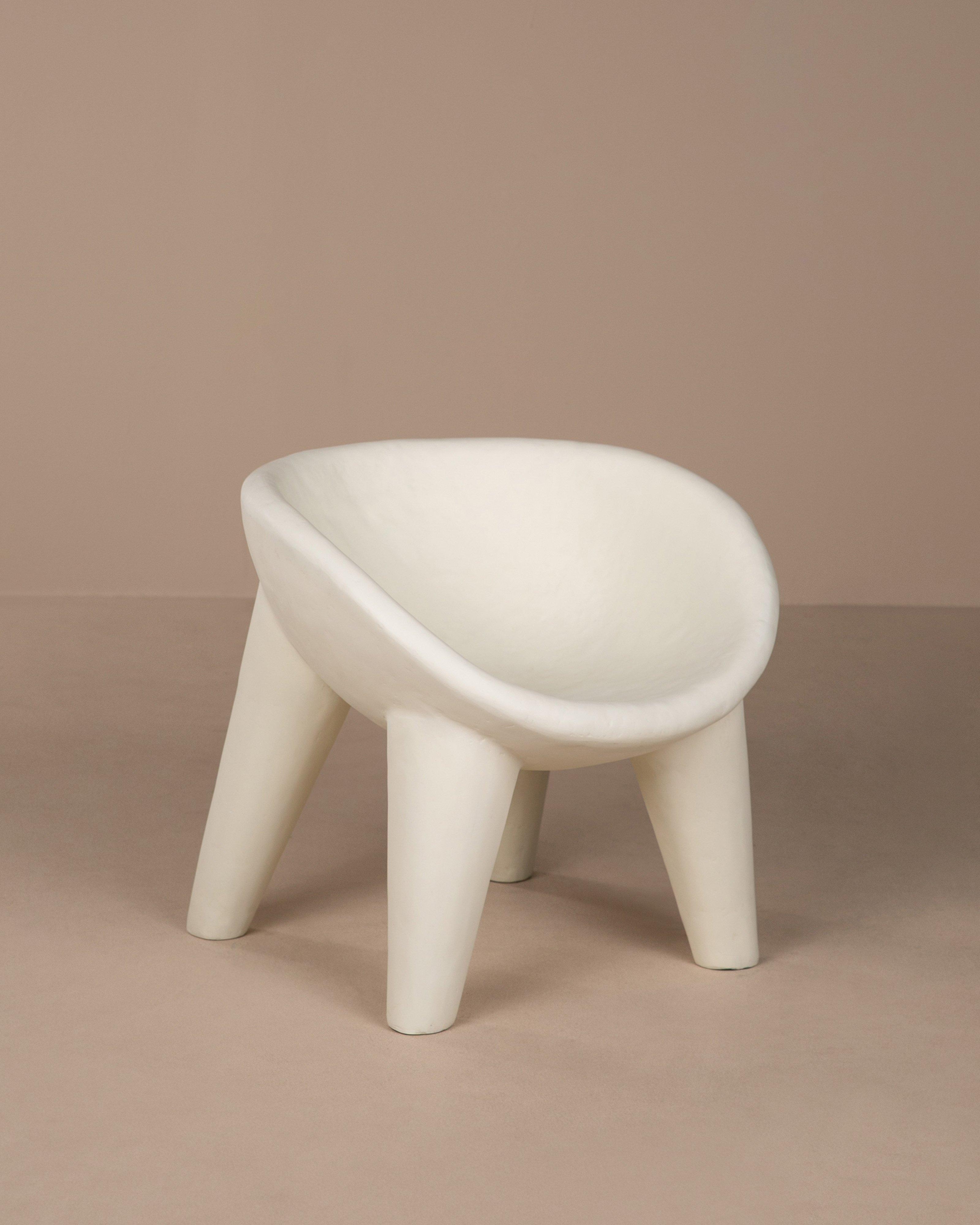 Outdoor Resin Tub Chair -  Milk
