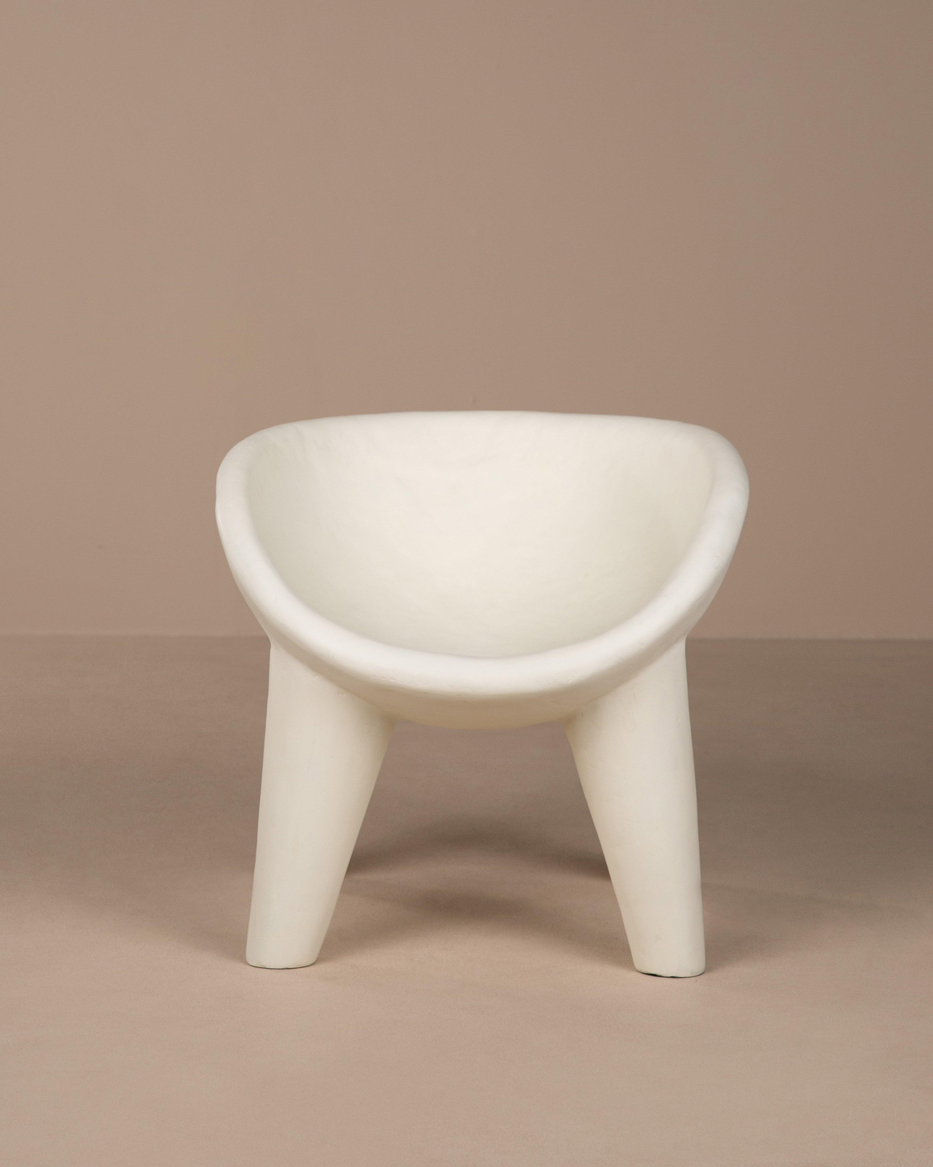 Outdoor Resin Tub Chair -  Milk