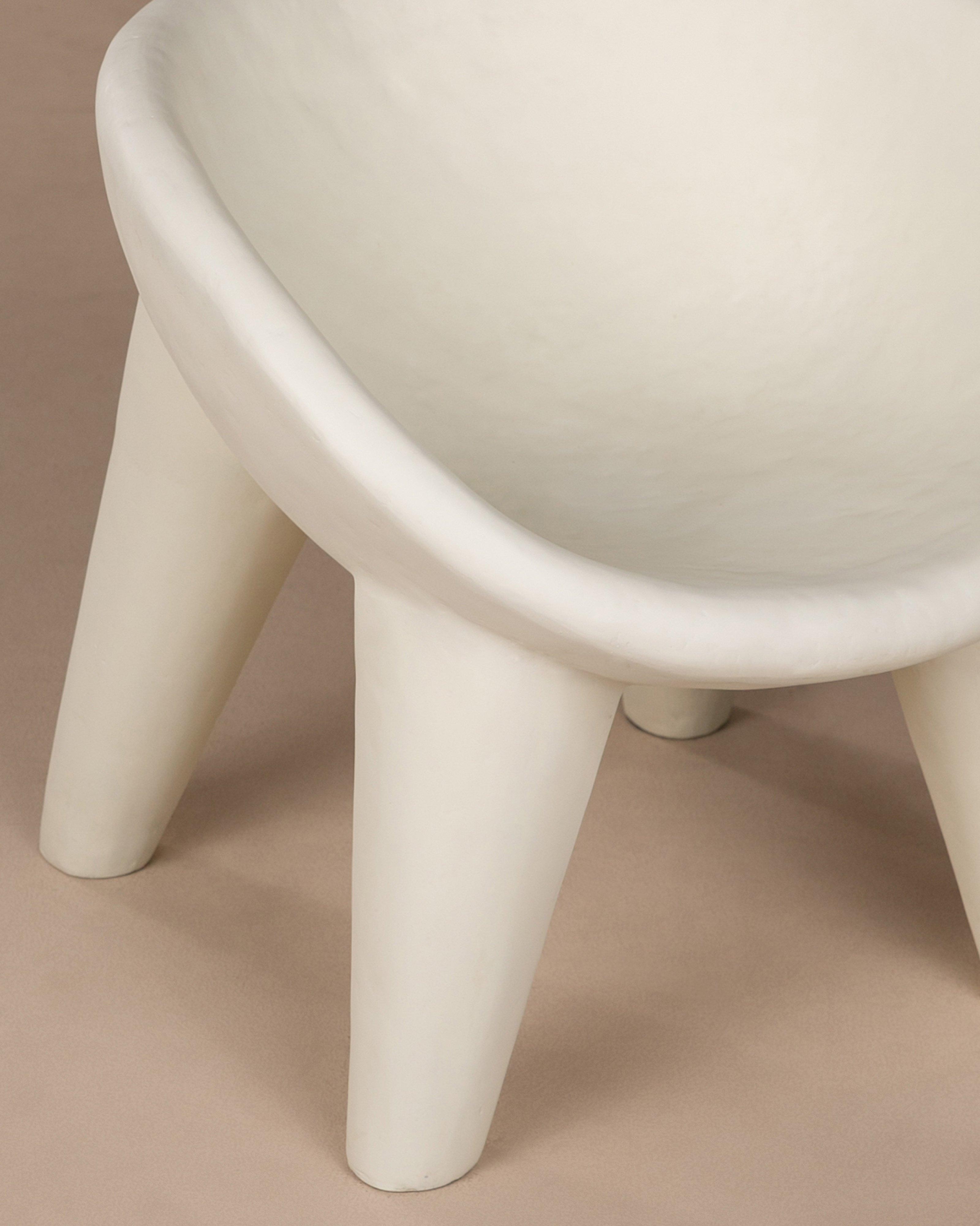 Outdoor Resin Tub Chair -  Milk