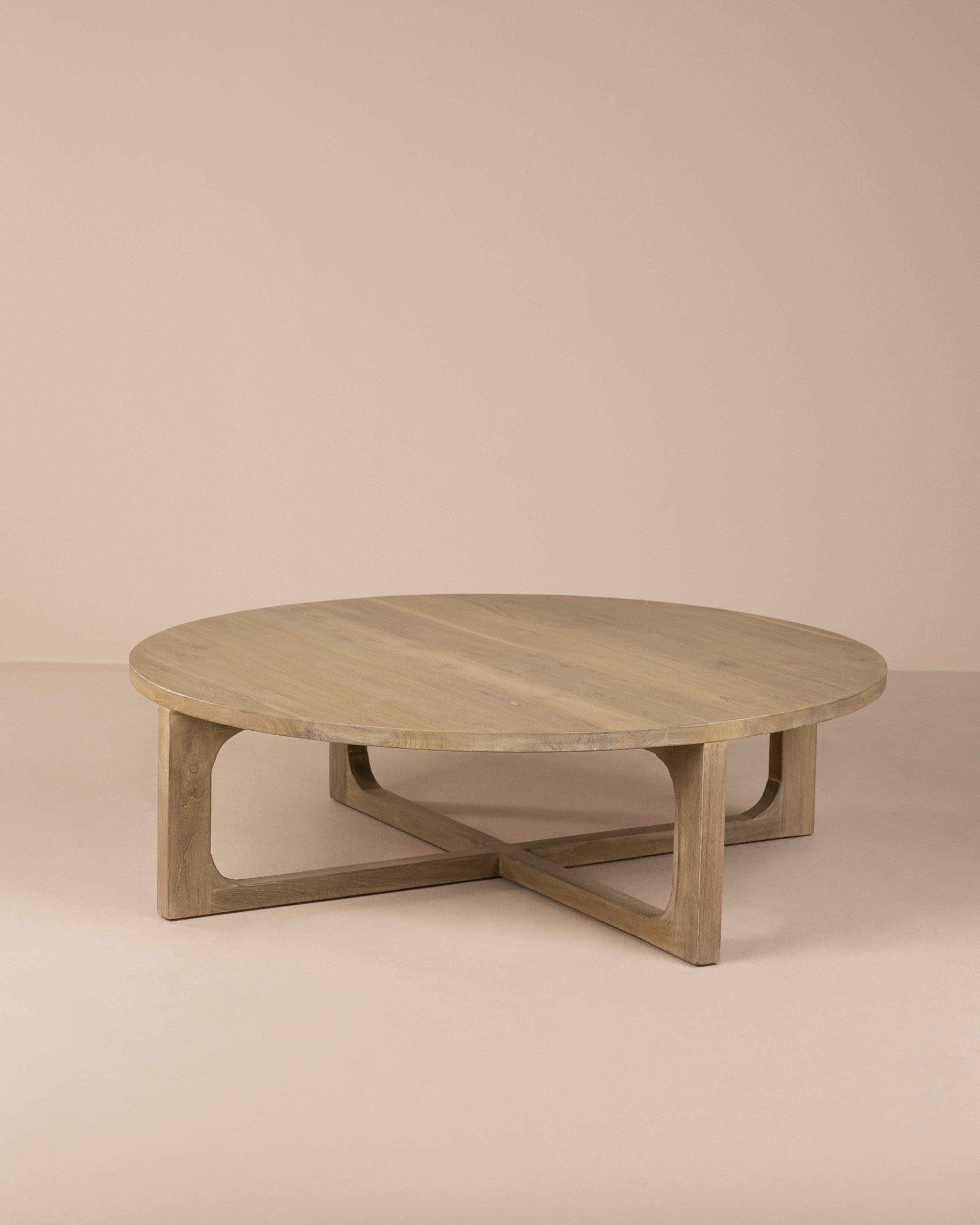 Teak Outdoor Coffee Table -  Brown