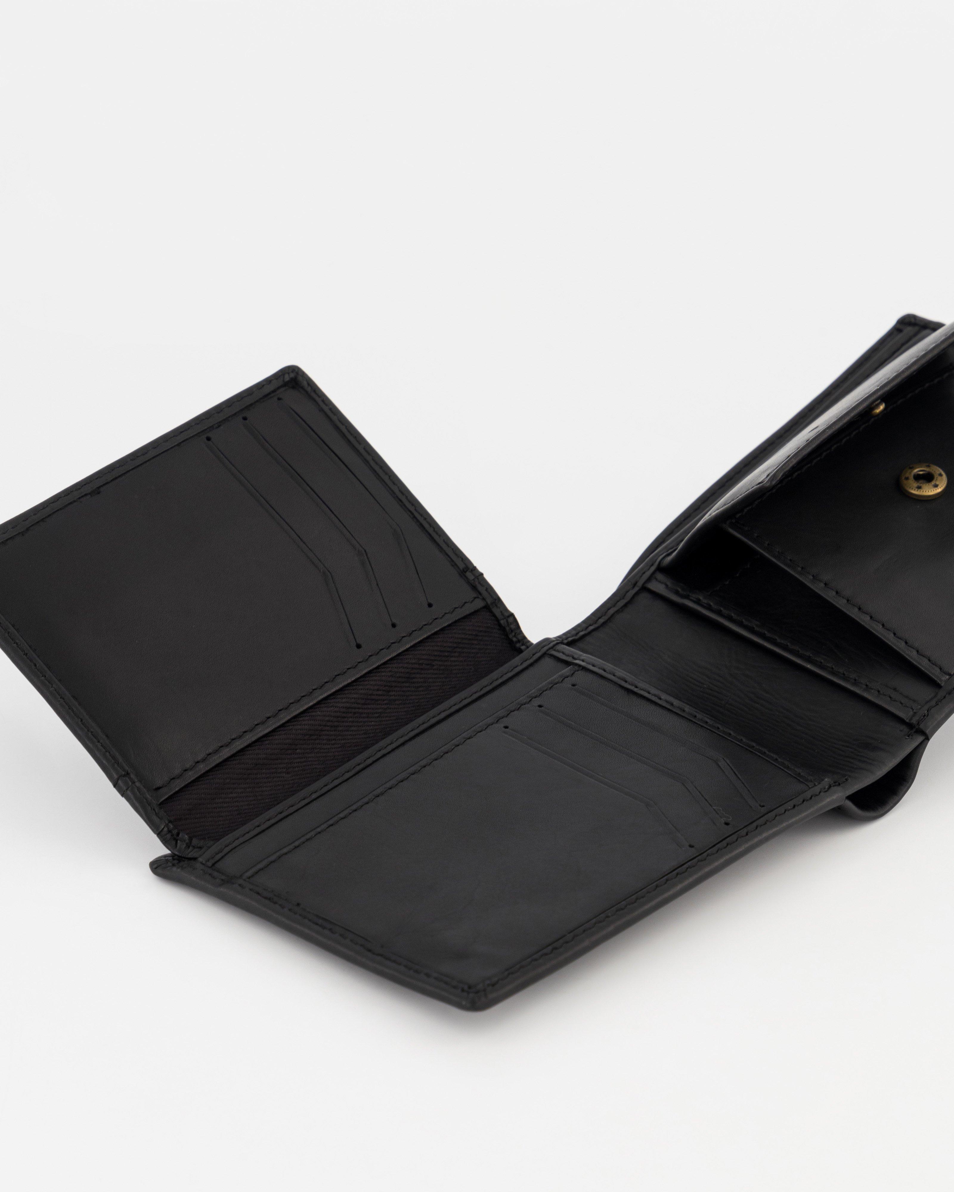 Men’s Denton Leather Wallet  -  Black