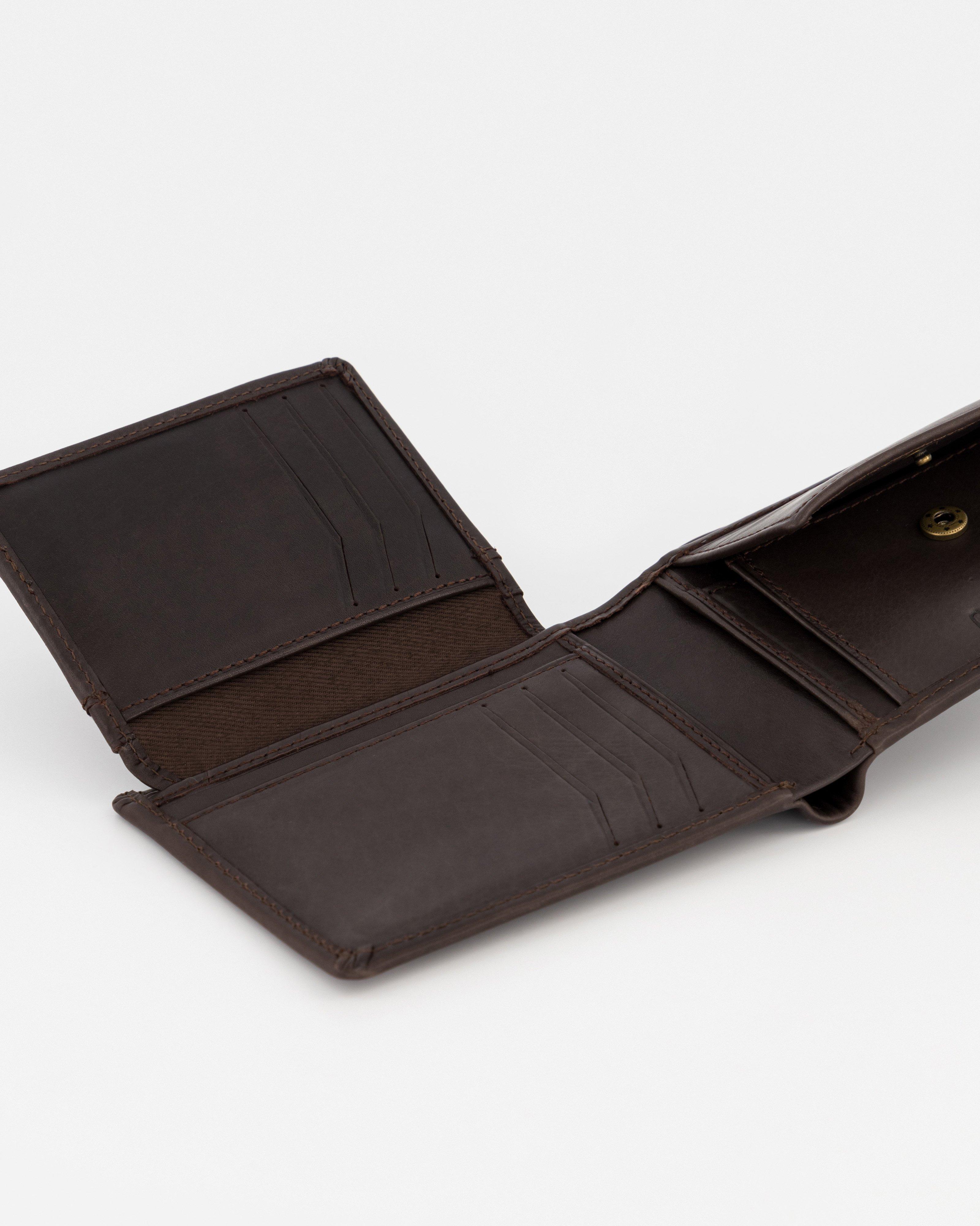 Men’s Denton Leather Wallet  -  Brown