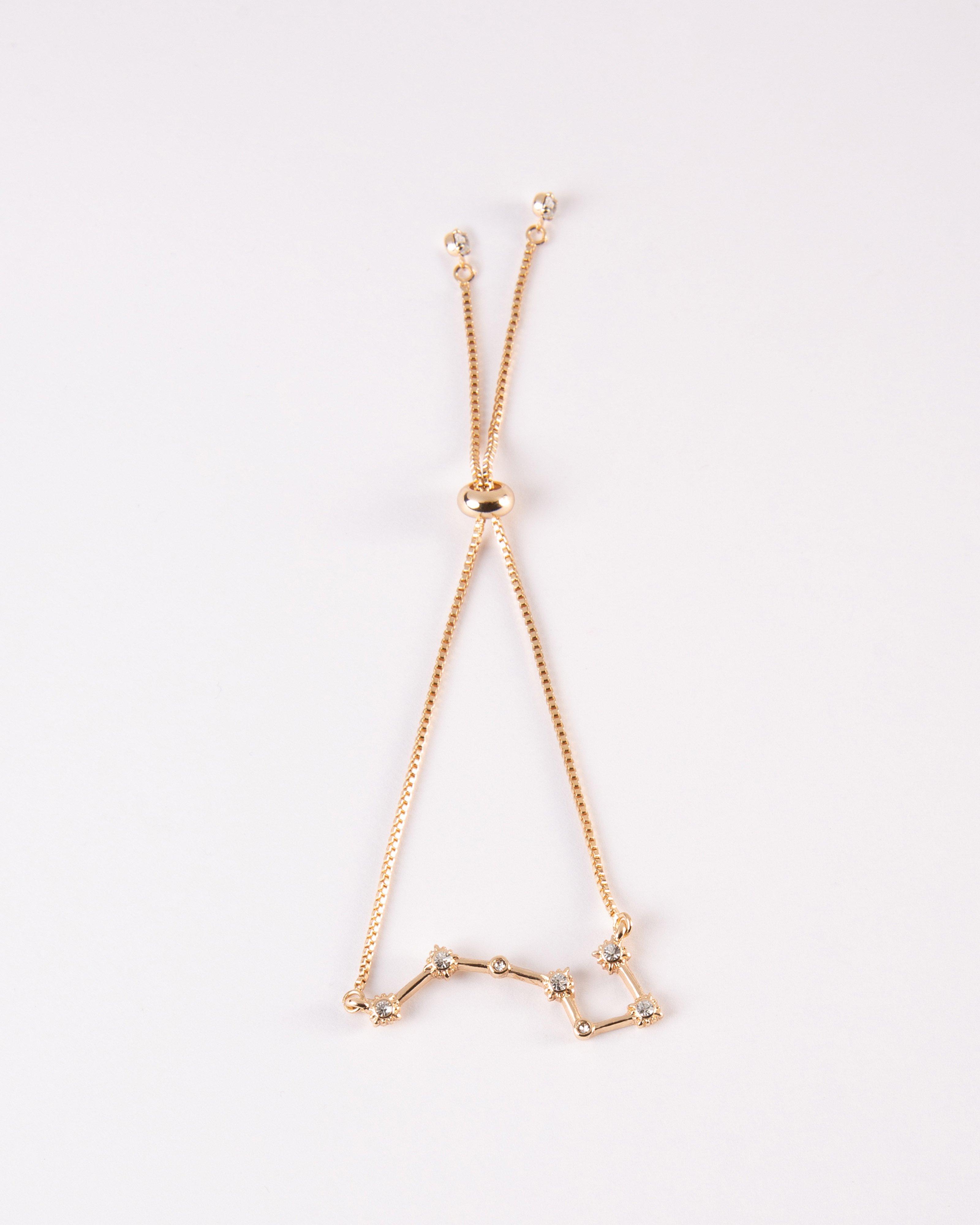 Star Stone Adjustable Bracelet -  Gold